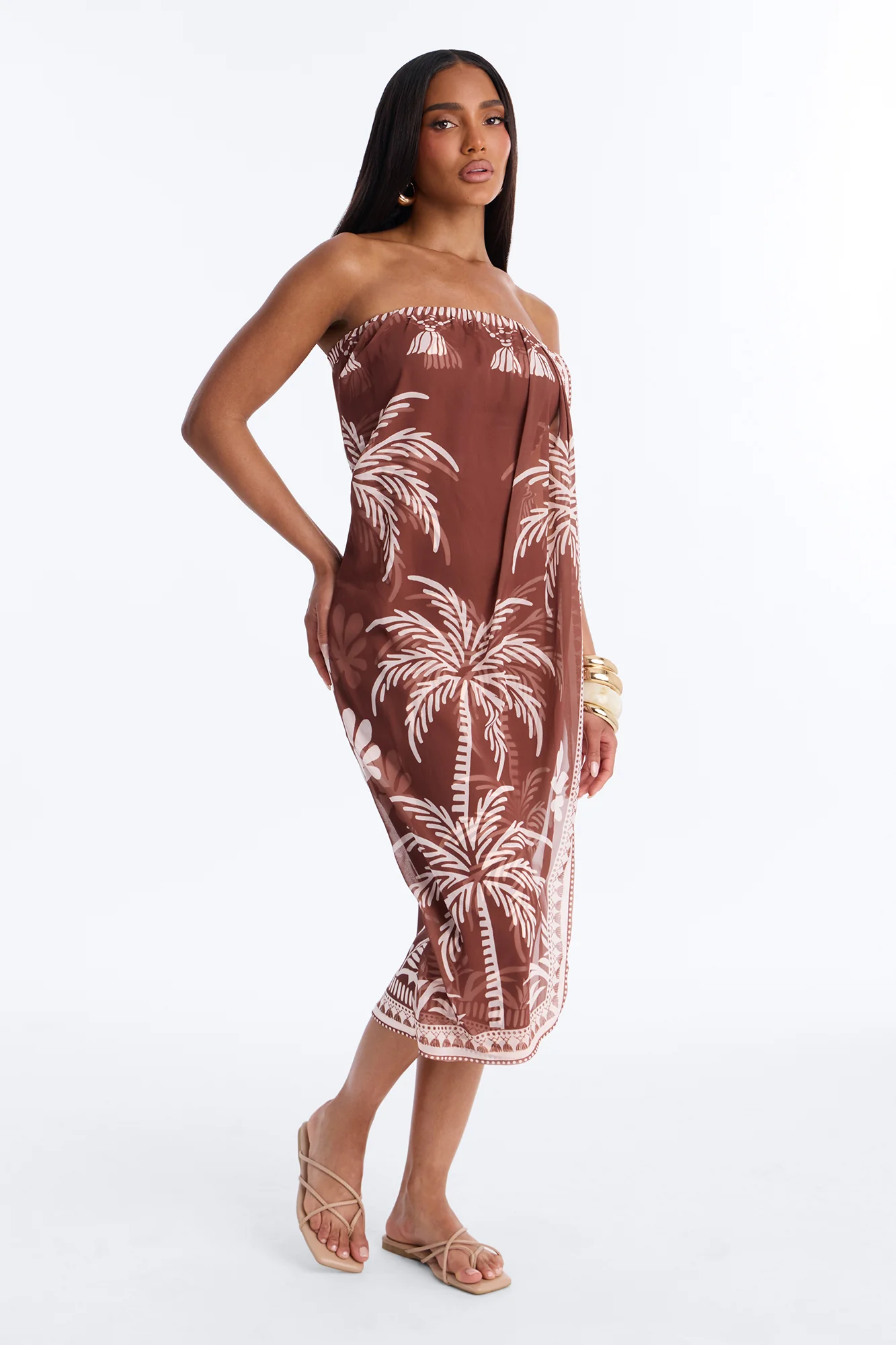 Cabo Sun Strappy Sandals - Nude - Image 4