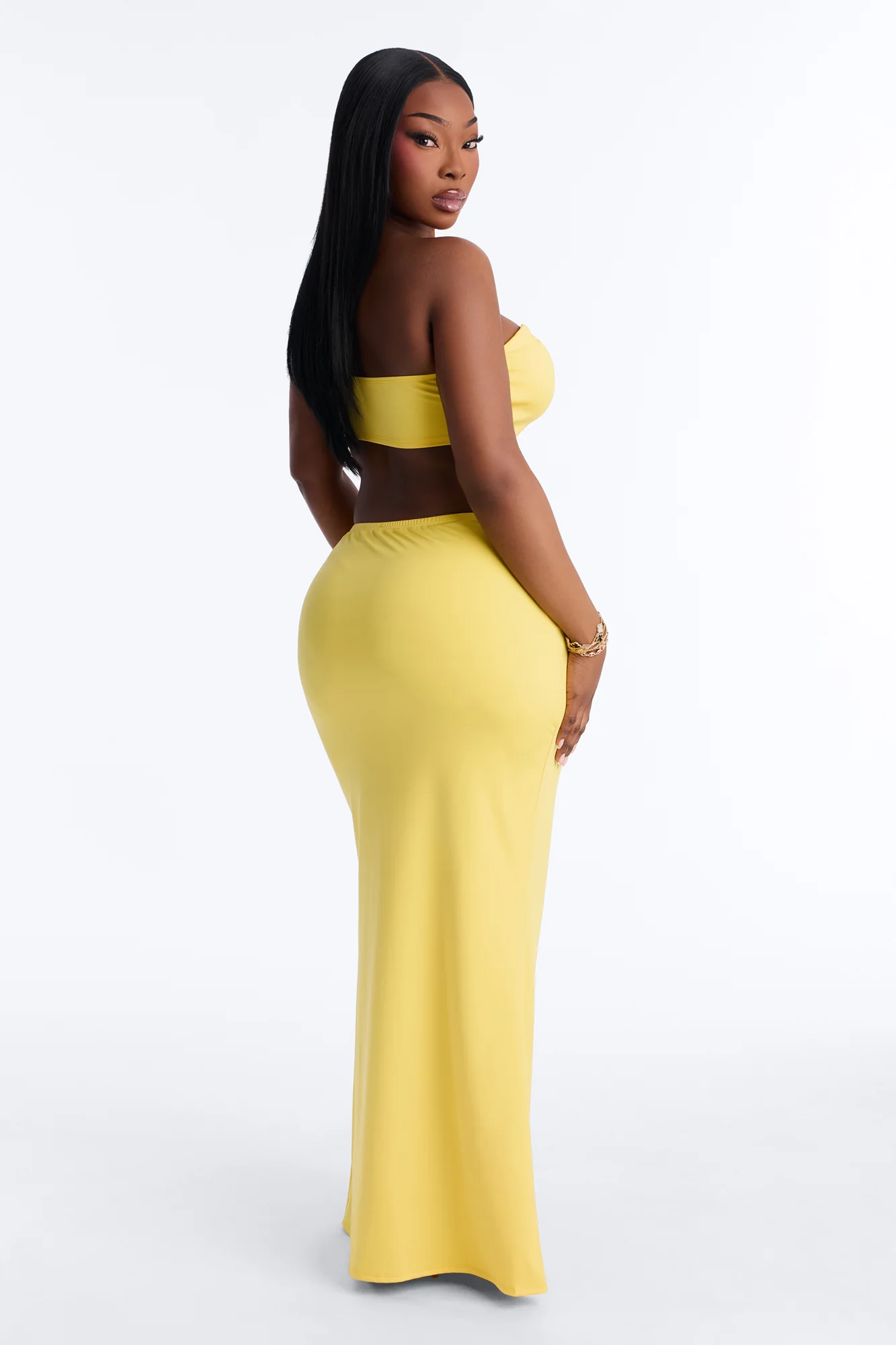 Cadence Hardware Maxi Skirt Set - Yellow - Image 8