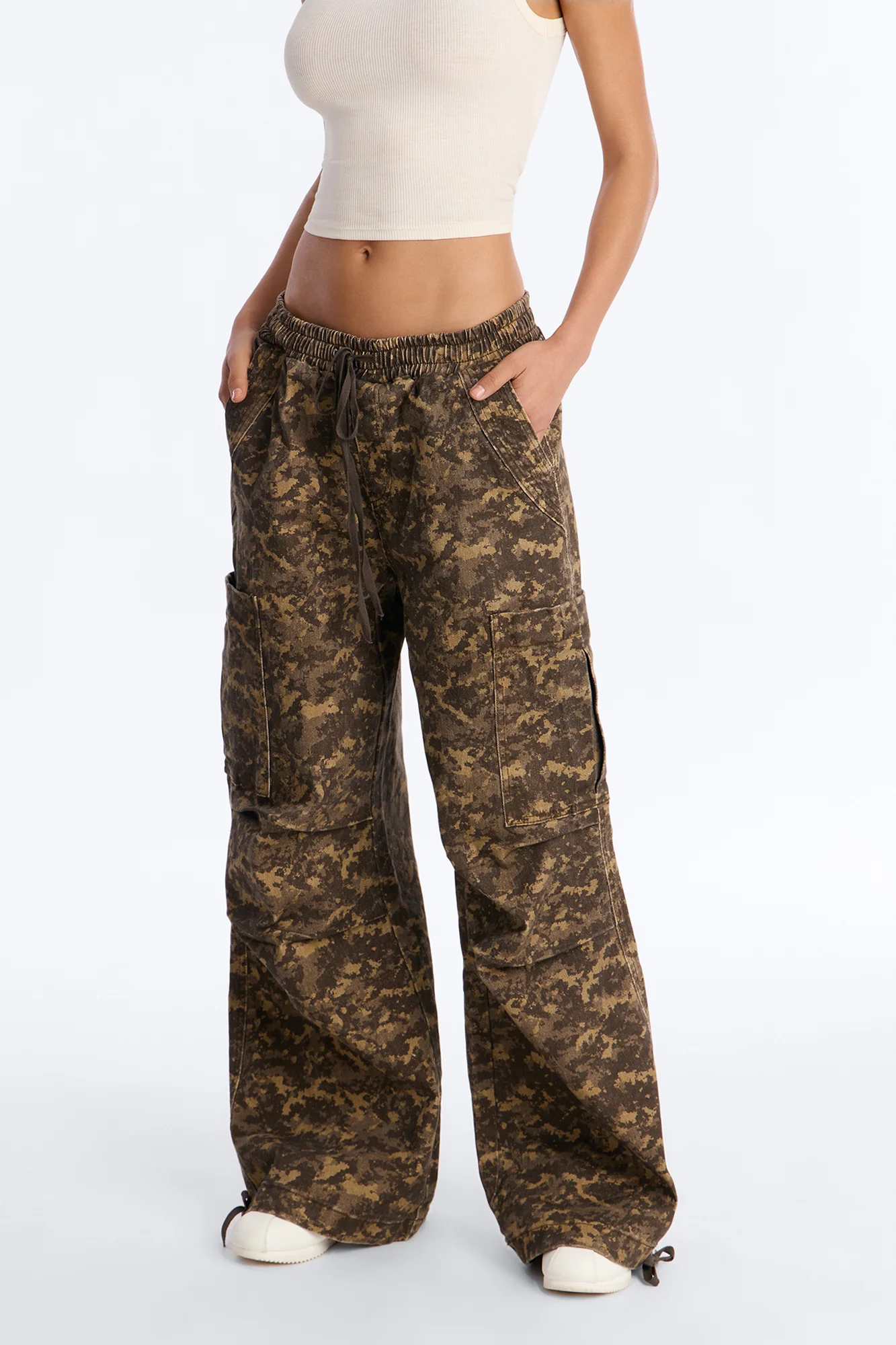 Cadet Cute Pull On Camo Jogger Jeans - Olive/combo