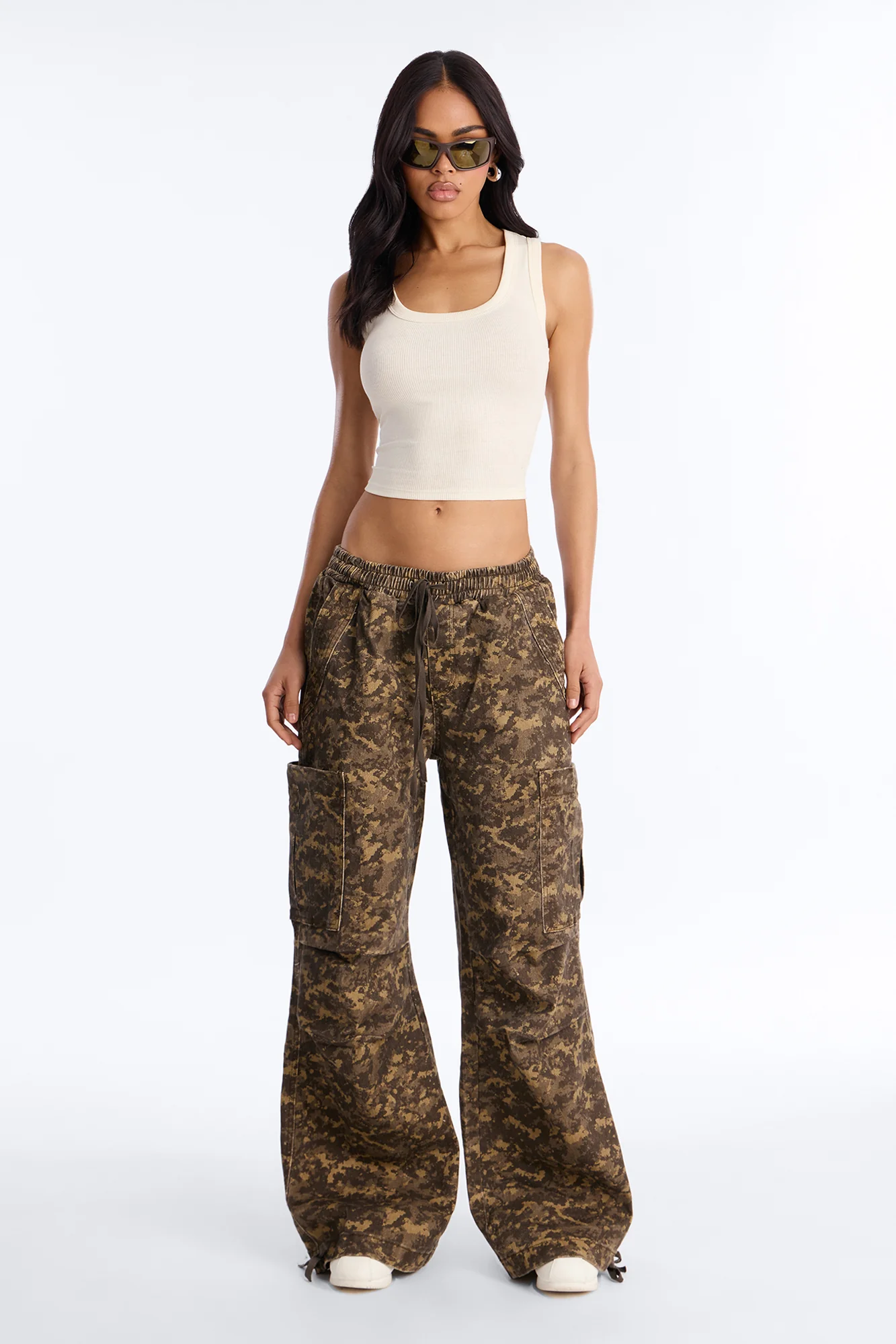 Cadet Cute Pull On Camo Jogger Jeans - Olive/combo - Image 2