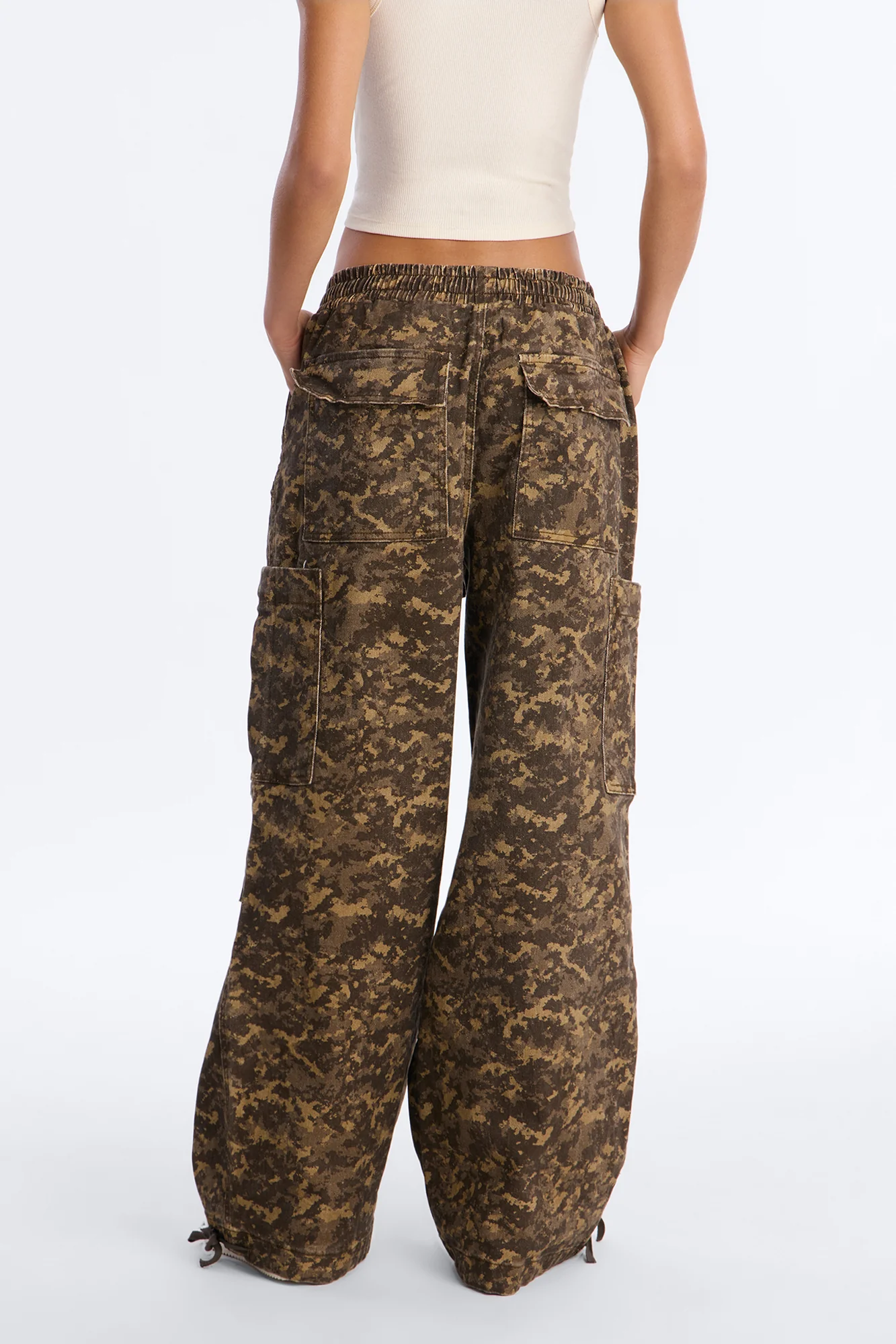 Cadet Cute Pull On Camo Jogger Jeans - Olive/combo - Image 4