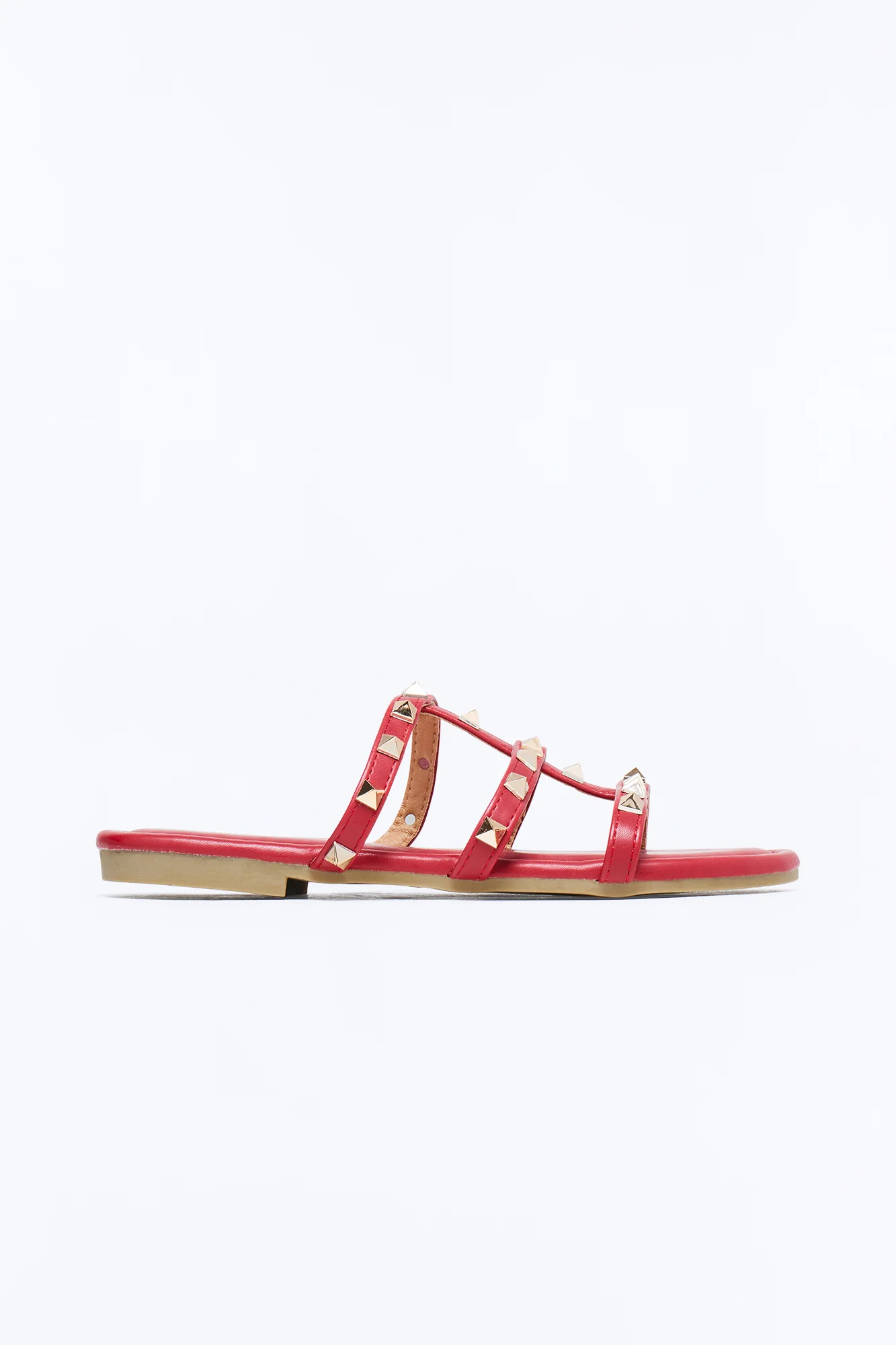 Cambria Studded Sandals - Wine