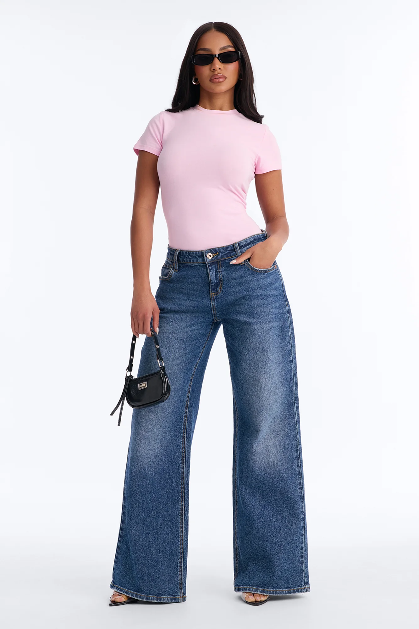 Camilla Classic Fit Crew Neck Tee - Light Pink - Image 2