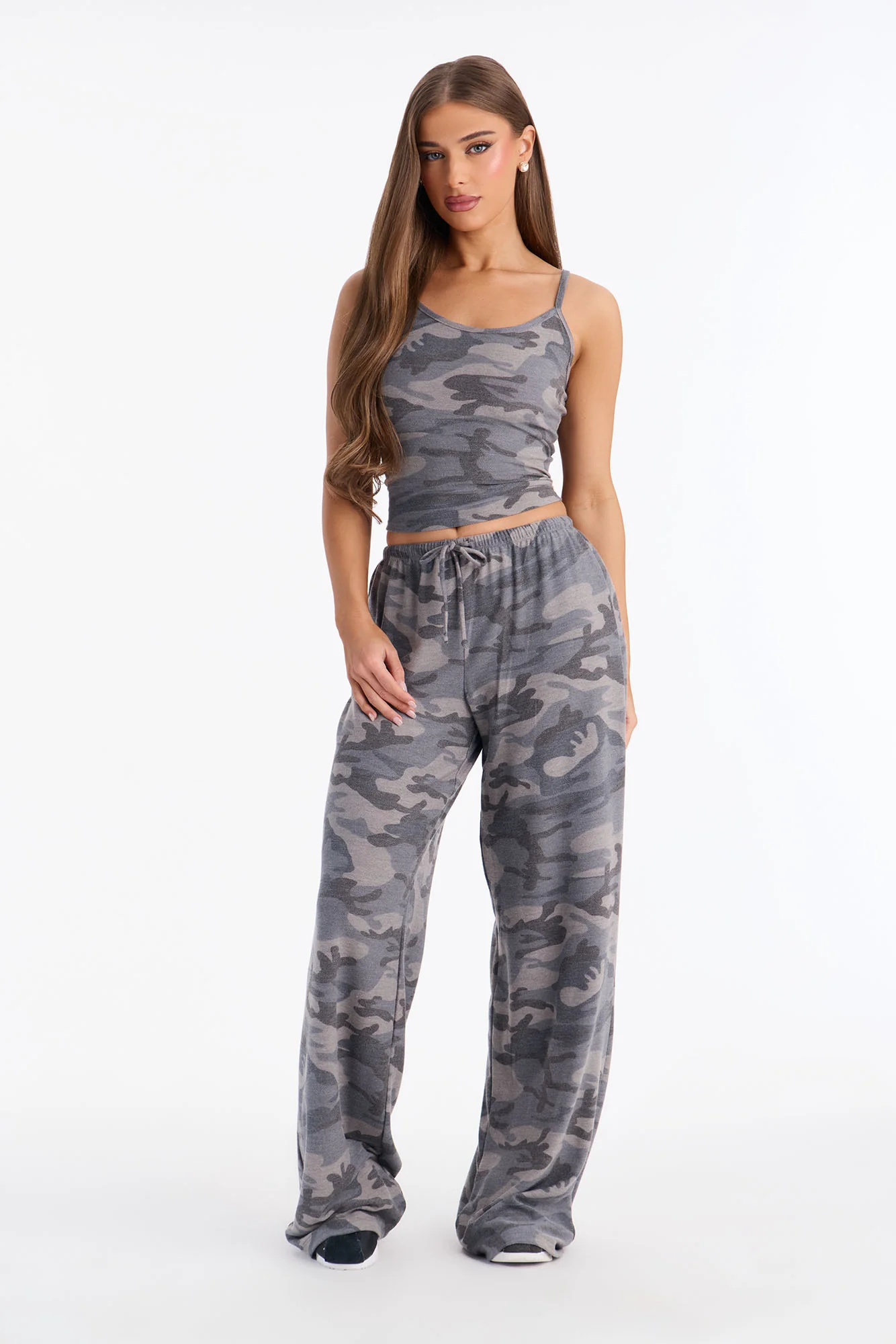 Camo Comfort Pant Set - Grey/combo