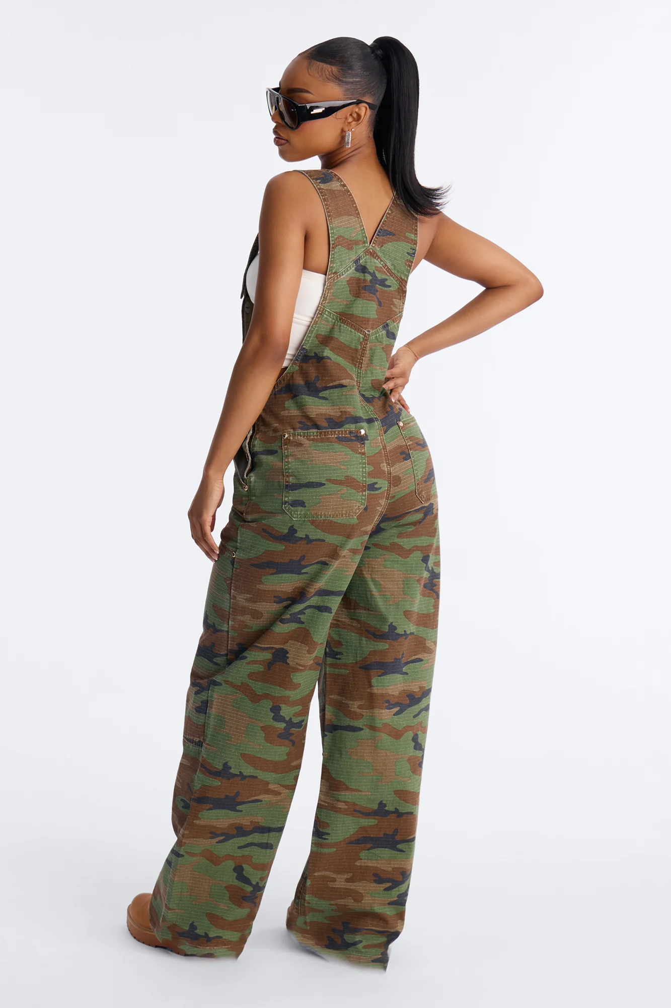 Camouflage Crush Camo Jumpsuit - Green - Image 4