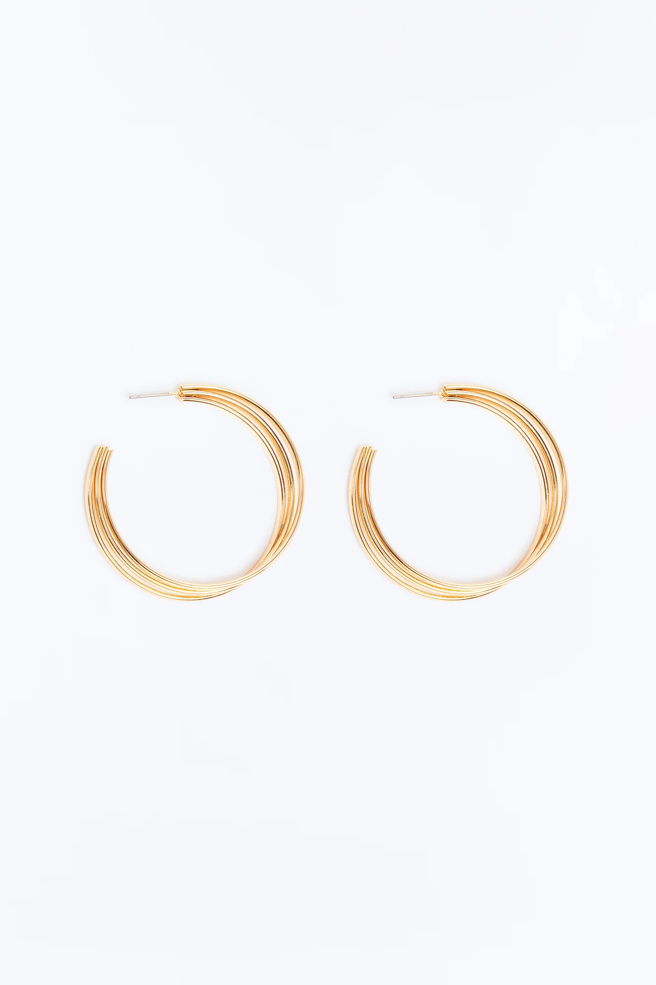 Can I Meet You There Hoop Earrings - Gold - Image 2