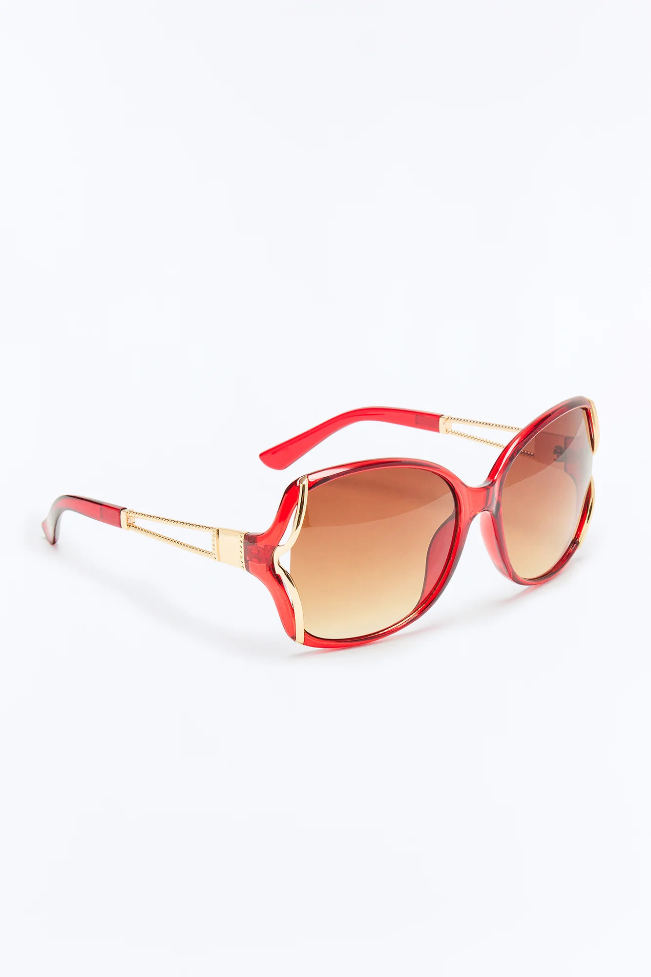 Candy Apple Round Sunglasses - Red/combo - Image 4