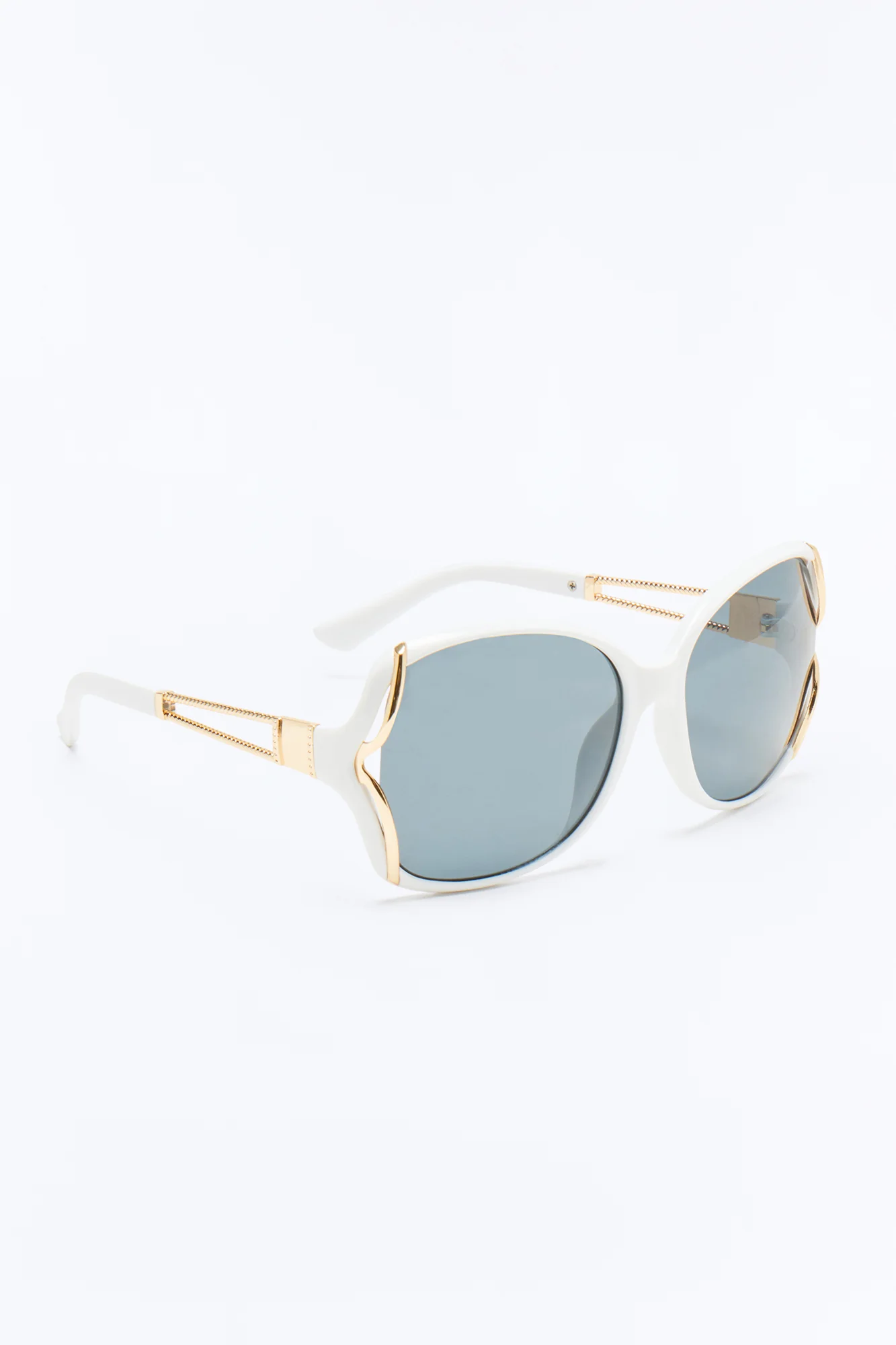 Candy Apple Round Sunglasses - White - Image 4