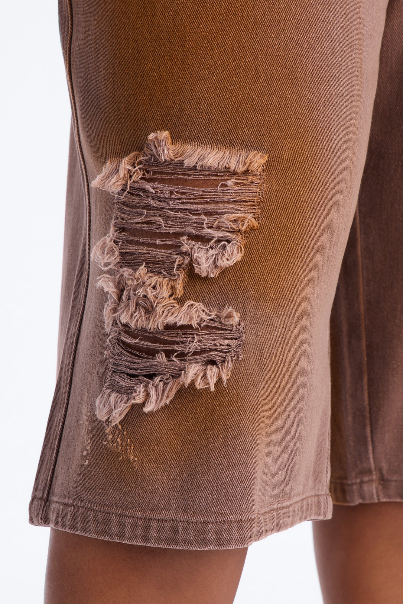 Can't Be Saved Washed Twill Bermuda Short - Brown - Image 7
