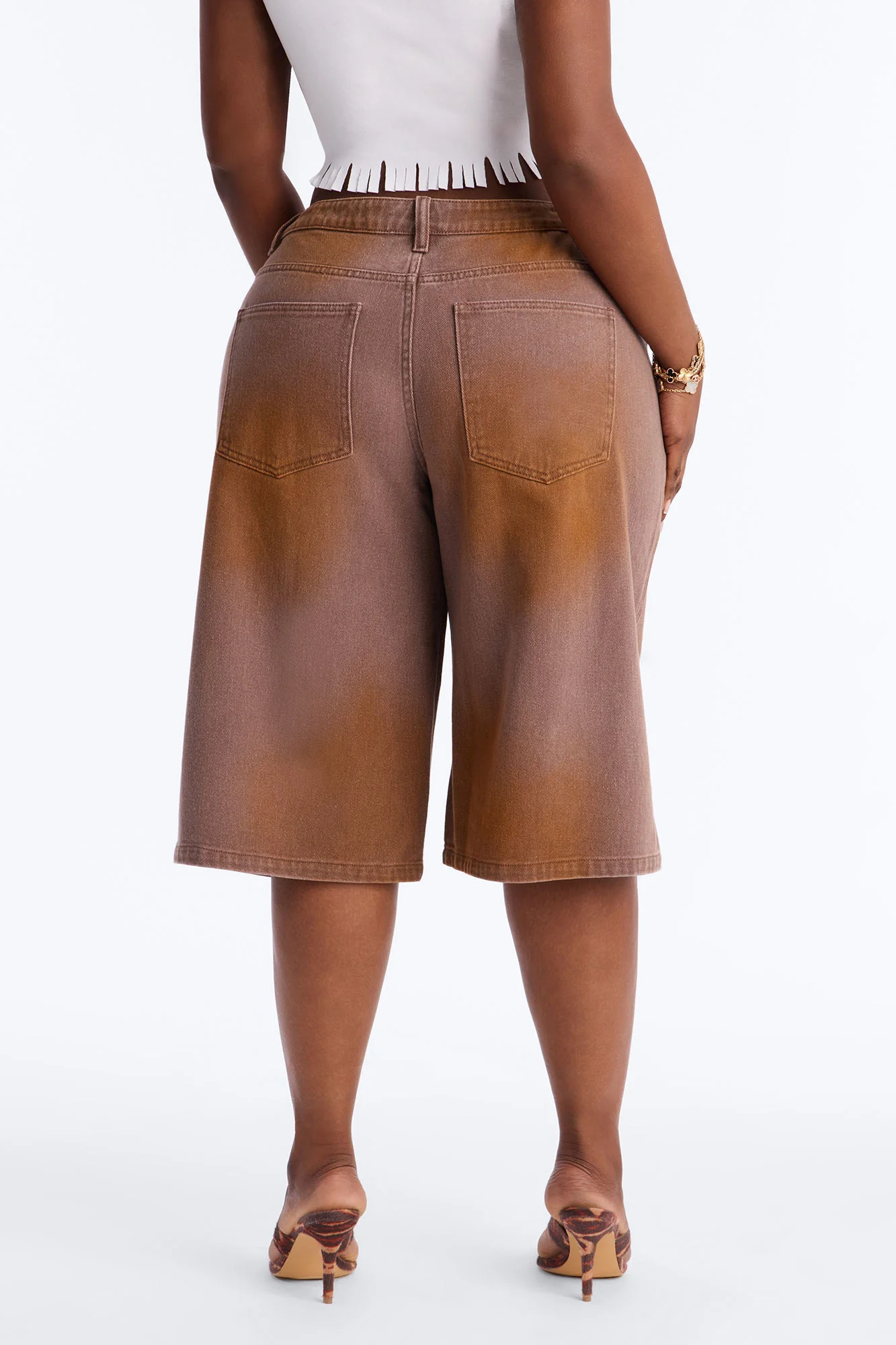 Can't Be Saved Washed Twill Bermuda Short - Brown - Image 8