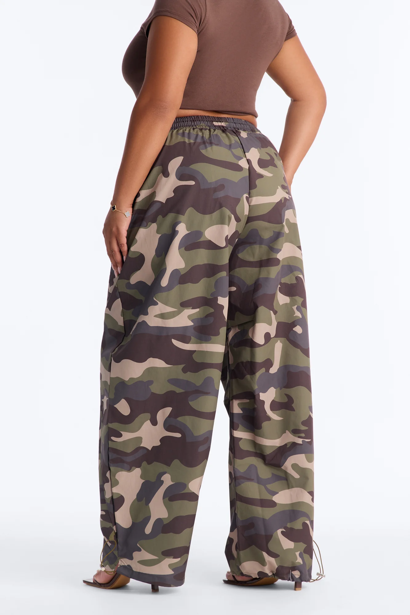 Can't See Me Camo Barrel Leg Joggers 30″ - Camouflage - Image 8