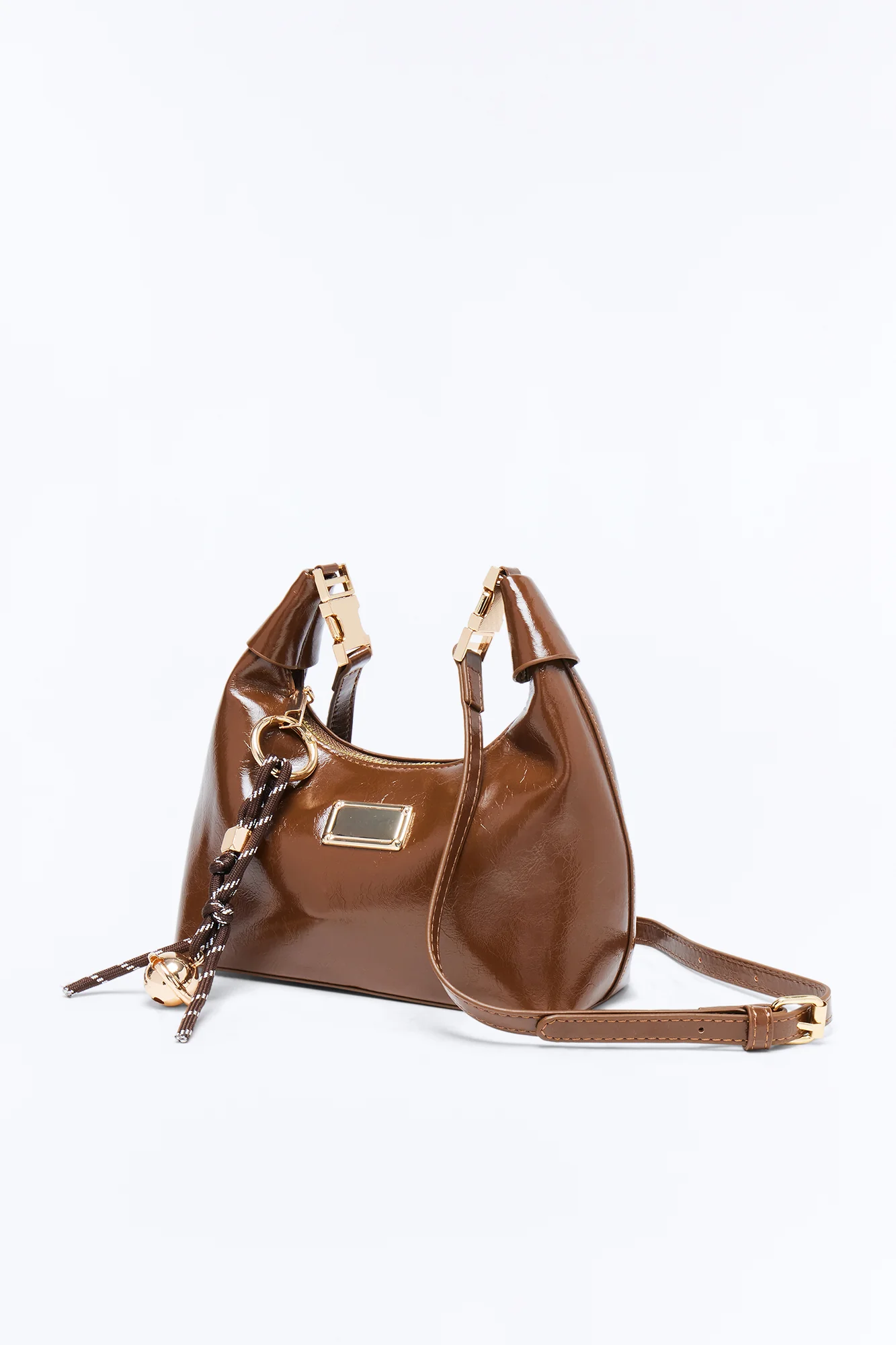 Can't Take It Back Faux Leather Satchel Bag - Brown - Image 2