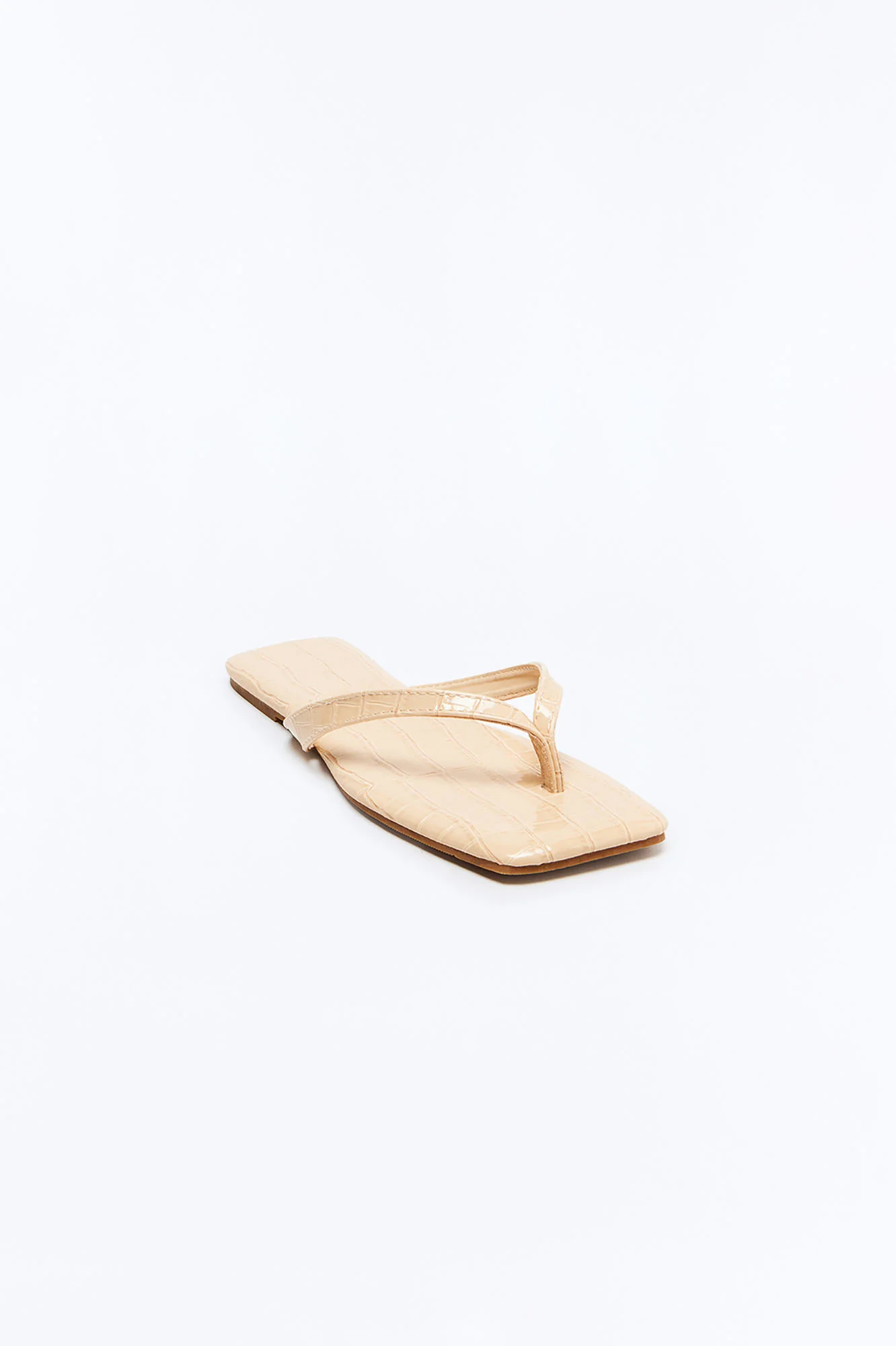 Capeside Square Toe Flip Flops - Beige - Image 2