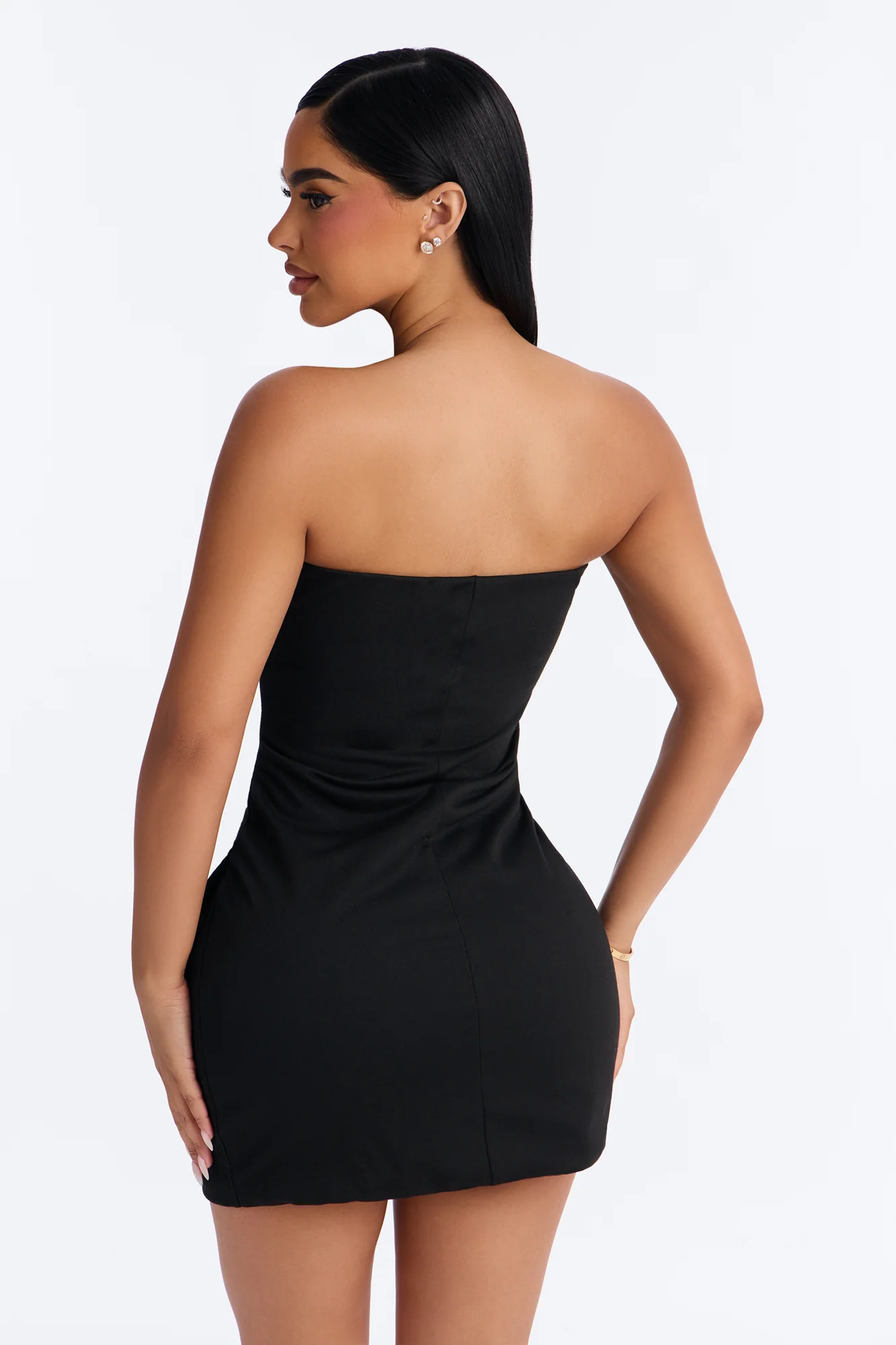 Cara Cargo Strapless Dresses Mini Dress - Black - Image 4