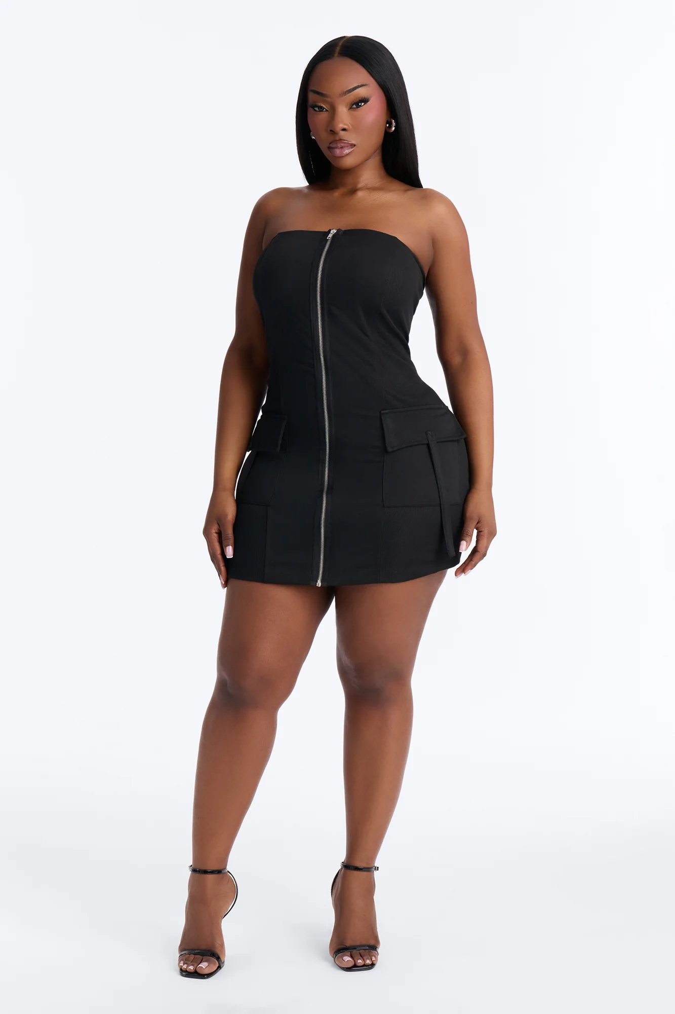 Cara Cargo Strapless Dresses Mini Dress - Black - Image 6