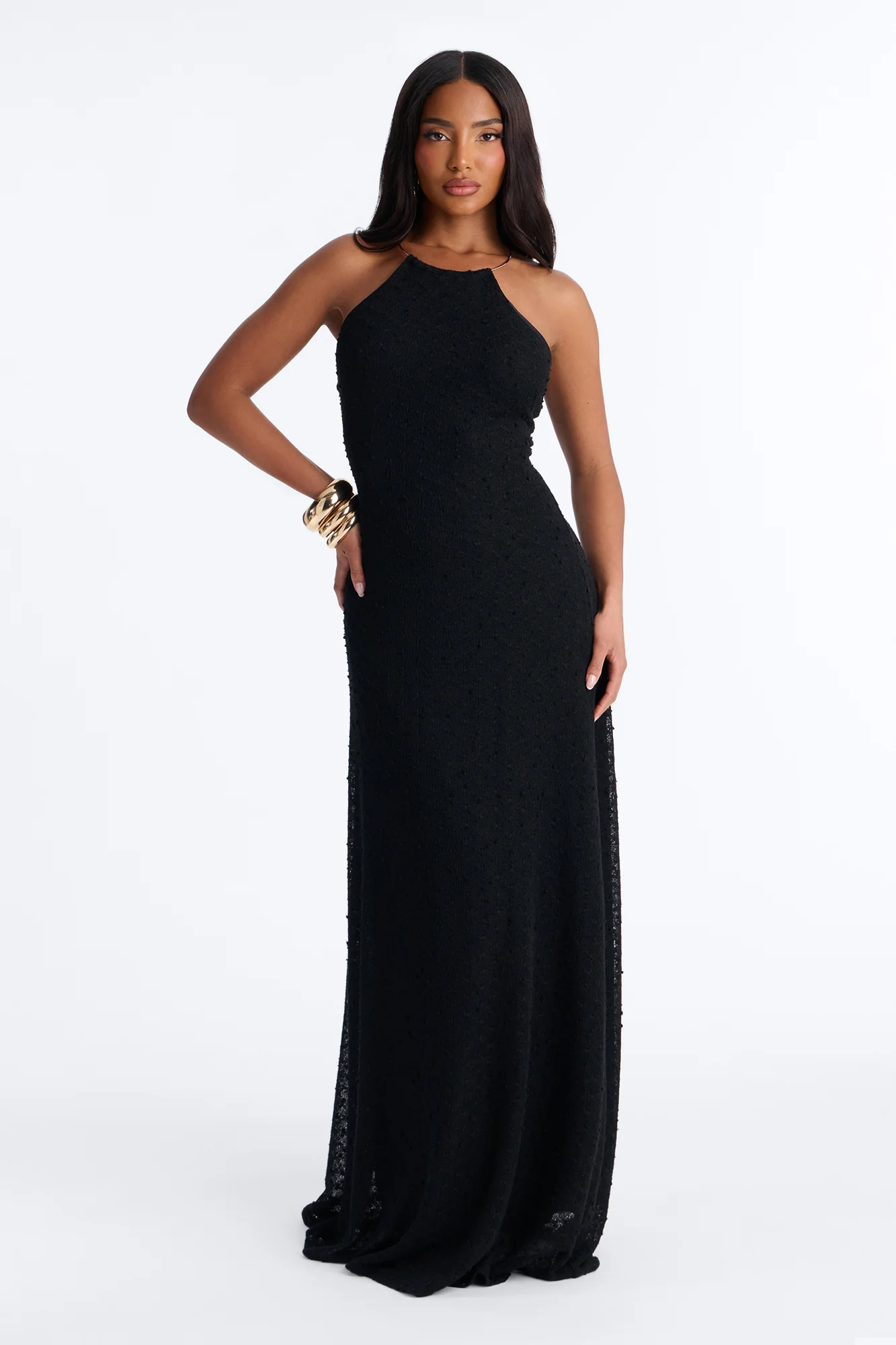 Caribbean Shores Maxi Dress - Black