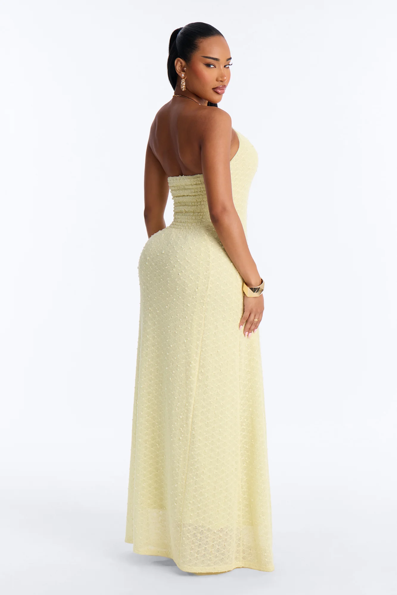 Caribbean Shores Maxi Dress - Yellow - Image 4