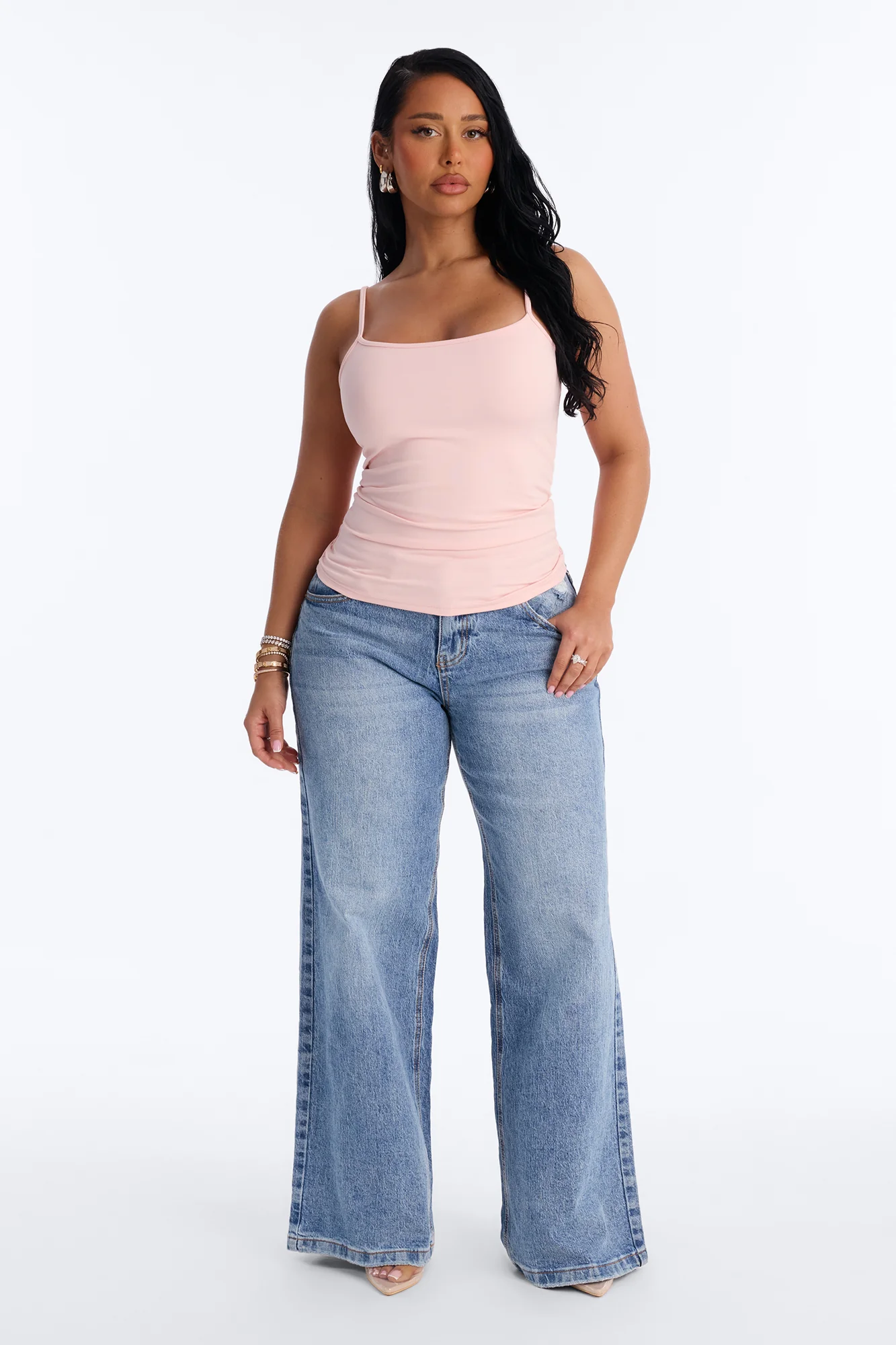 Carly Cami Top - Peach - Image 2