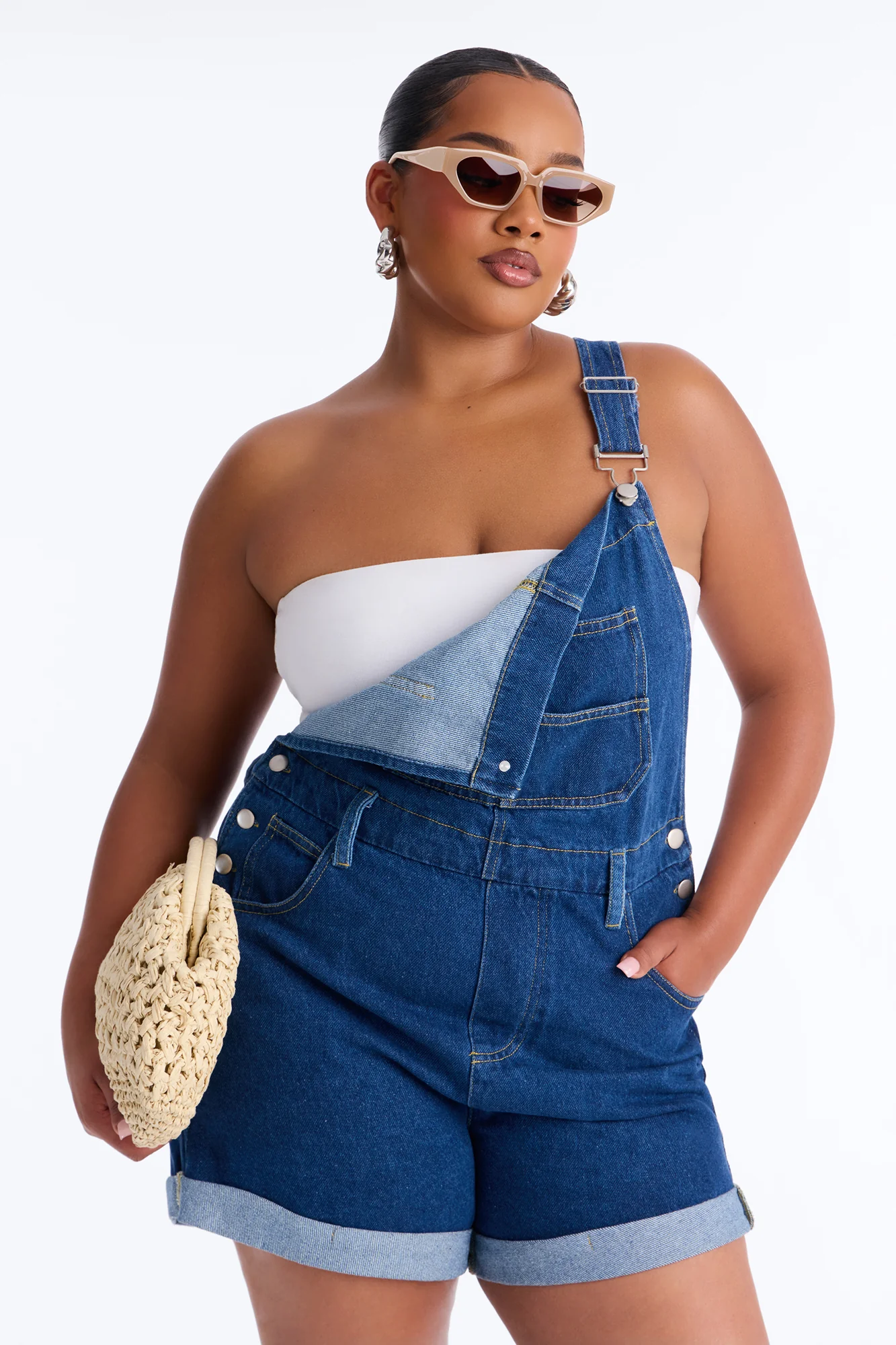 Carolina Denim Short Overall - Indigo - Image 5
