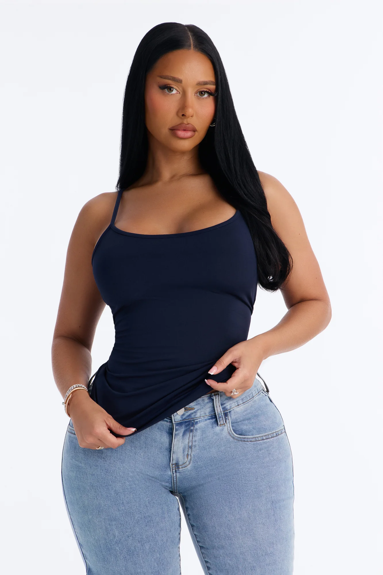 Carrie Everyday Cami Top - Navy