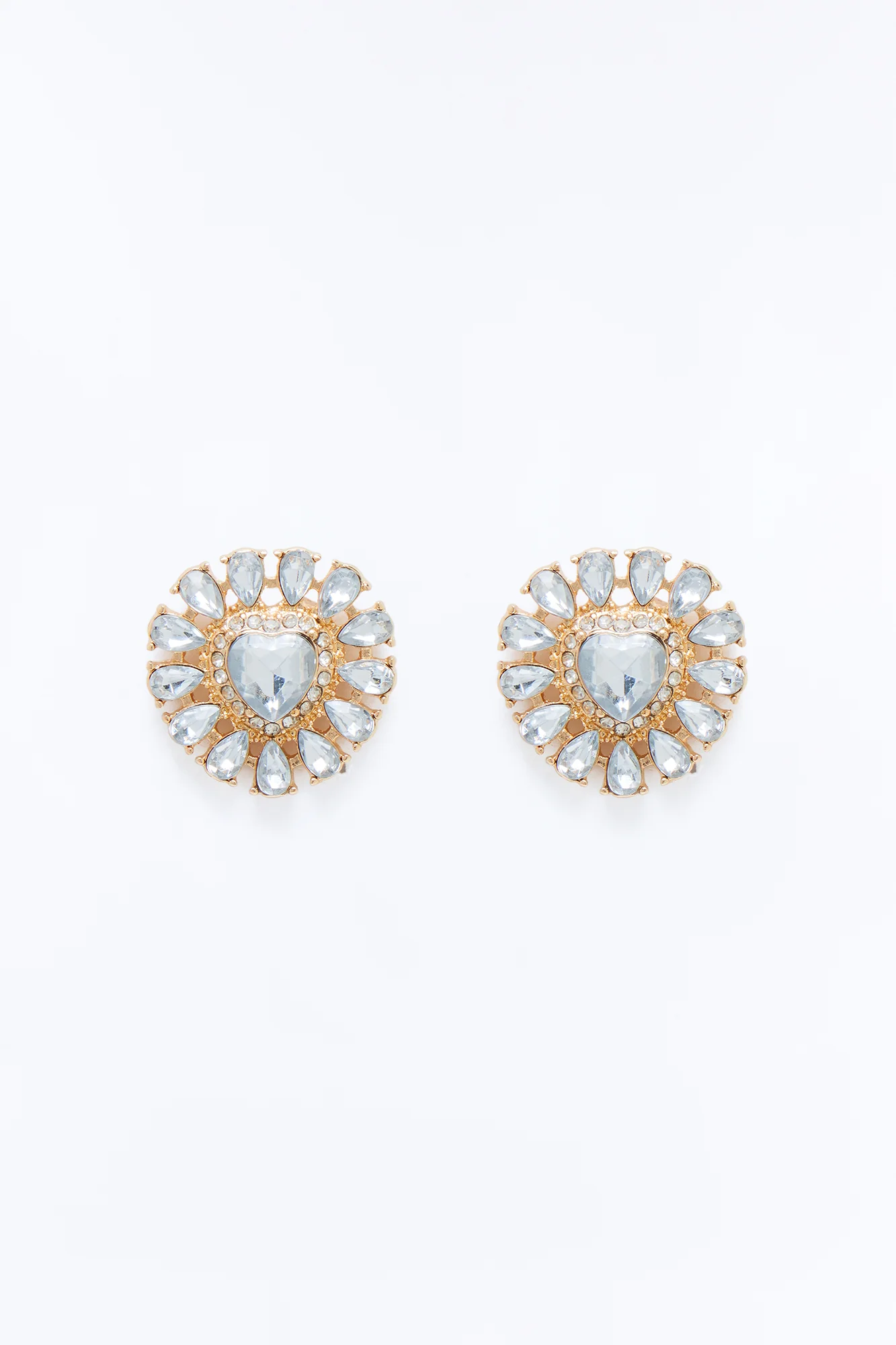 Carry Your Love With Me Stud Earrings - Gold