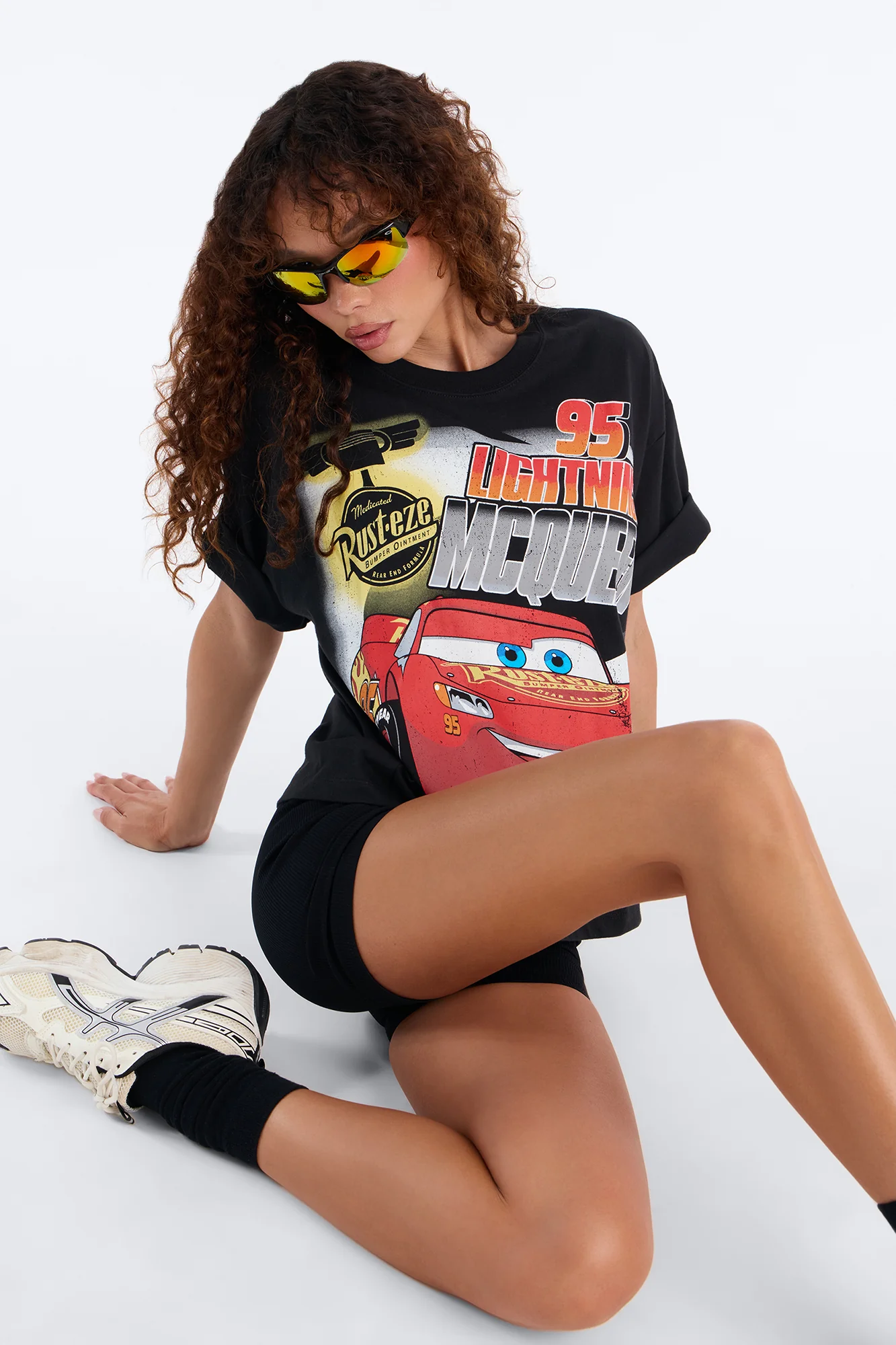 Cars Lightening Boxy Tee - Black - Image 3