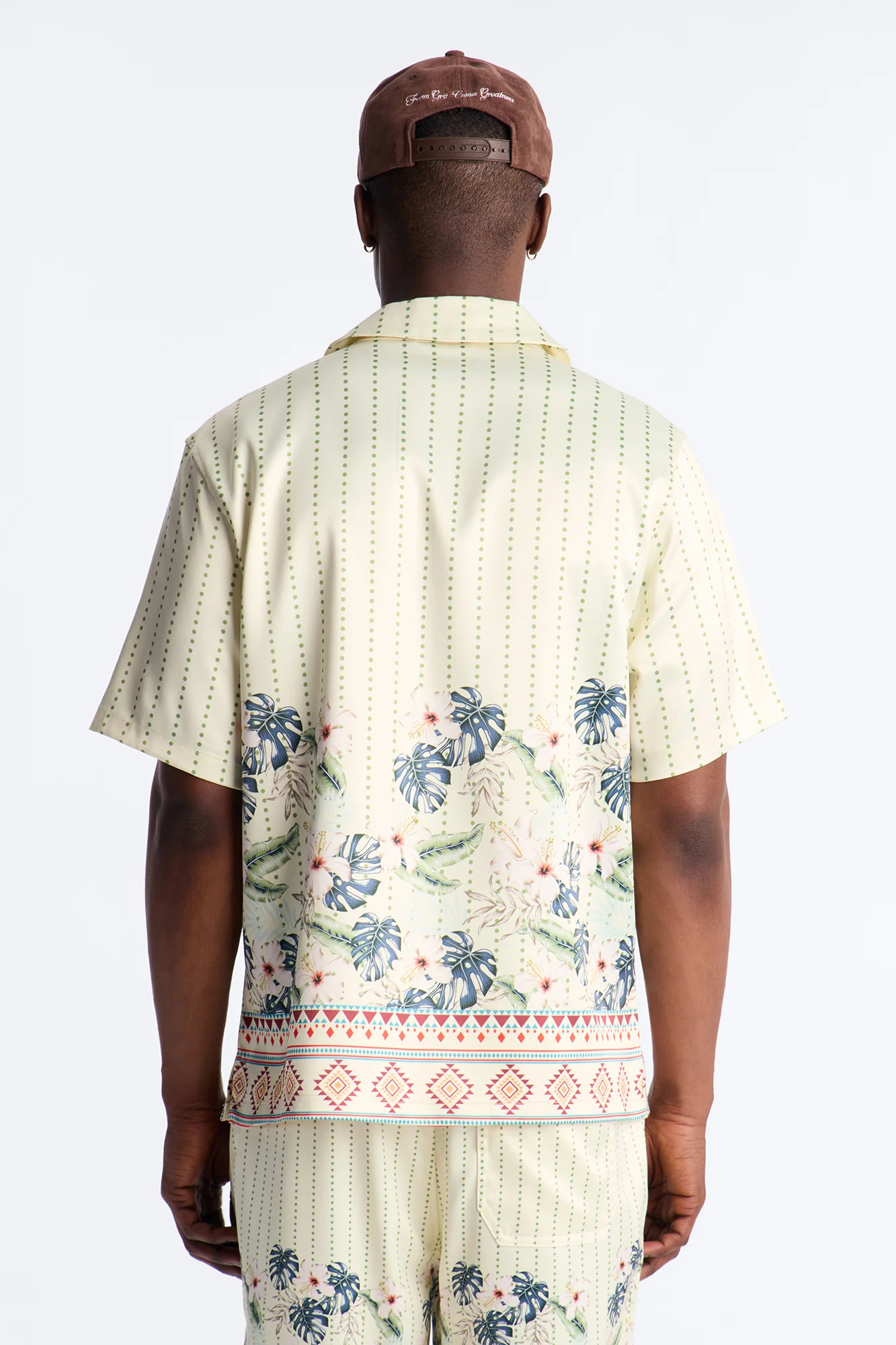Catalina Island Cuban Collar Button Up Shirt - Yellow - Image 5