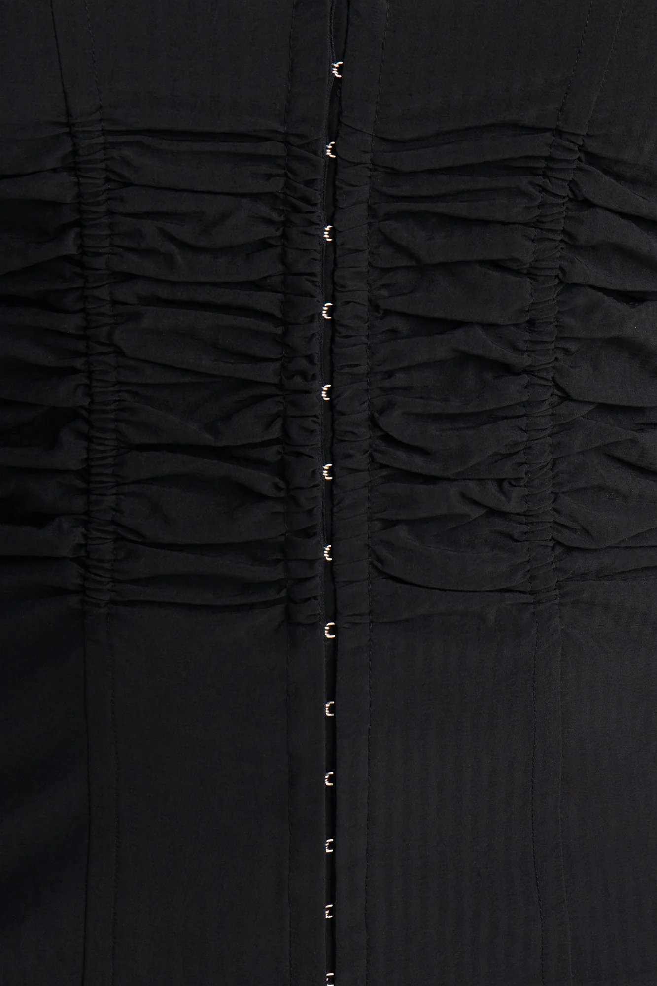 Catch Feelings Short Sleeve Ruched Top - Black - Image 7