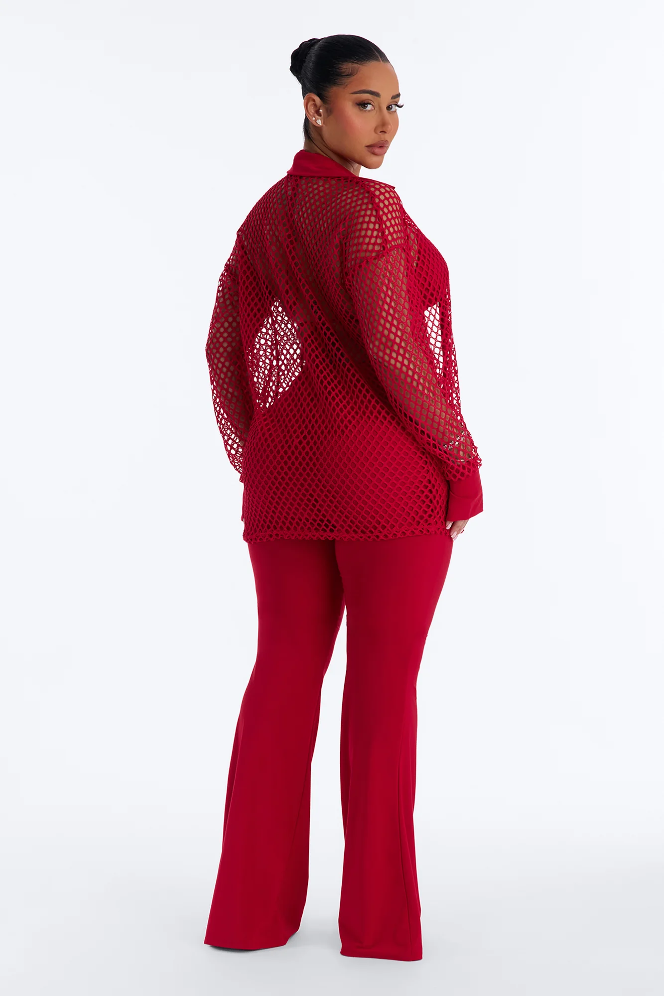Catch Me 3 Piece Pant Set - Red - Image 4