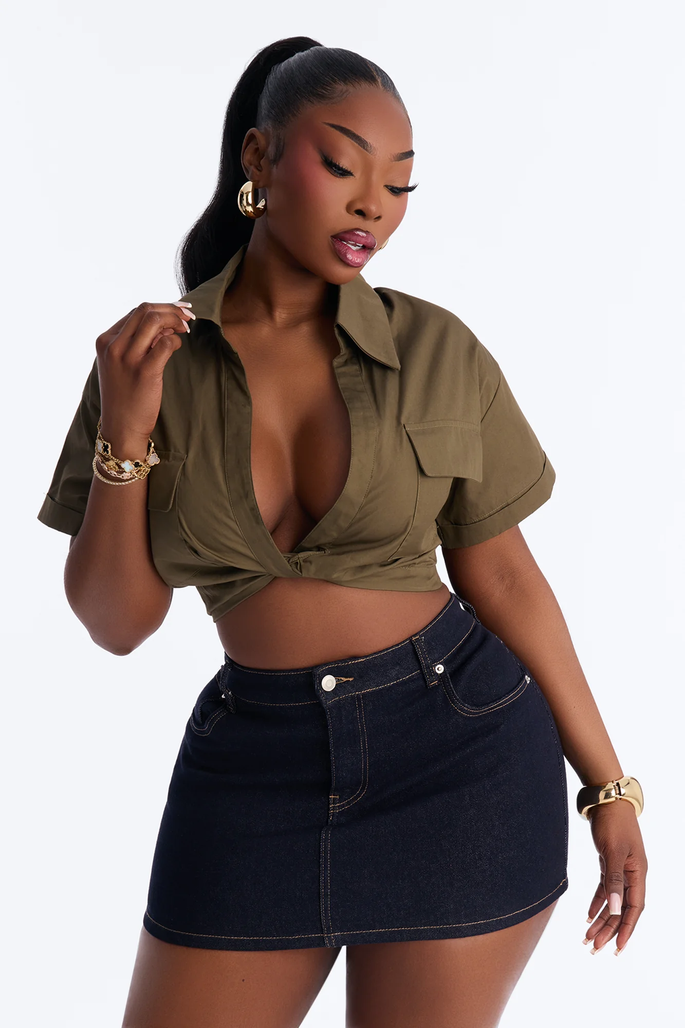 Catch Me Chillin' Top - Olive - Image 5