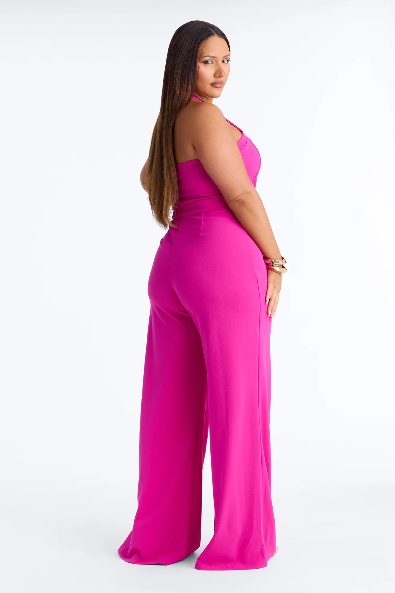 Cater To Me Jumpsuit - Fuchsia - Image 6