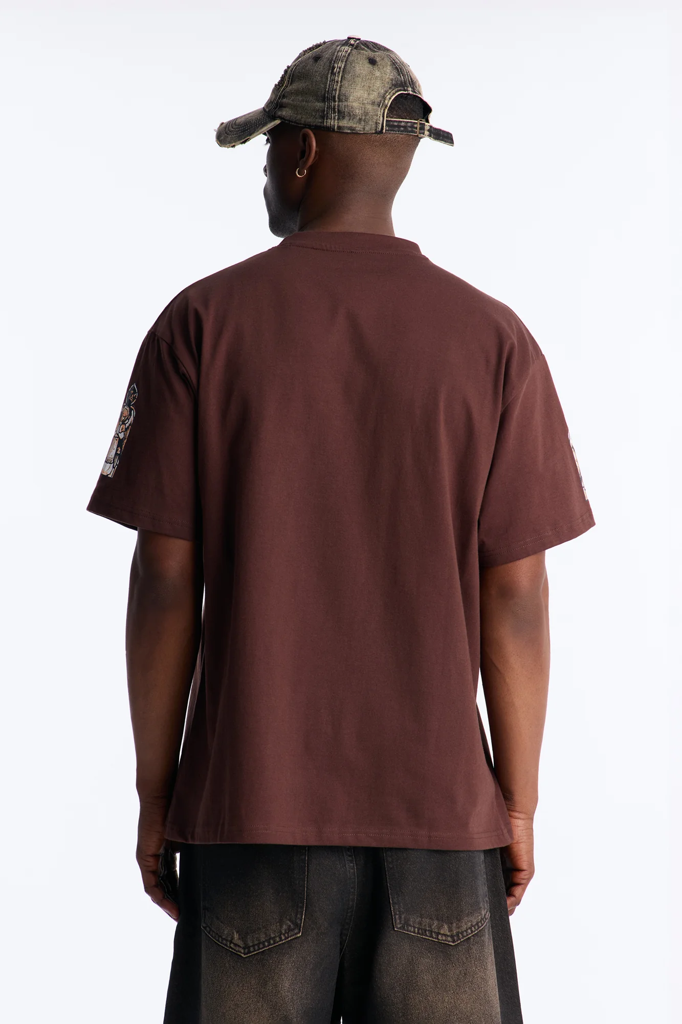 Cathedral Art Oversized Short Sleeve Tee - Brown - Image 4