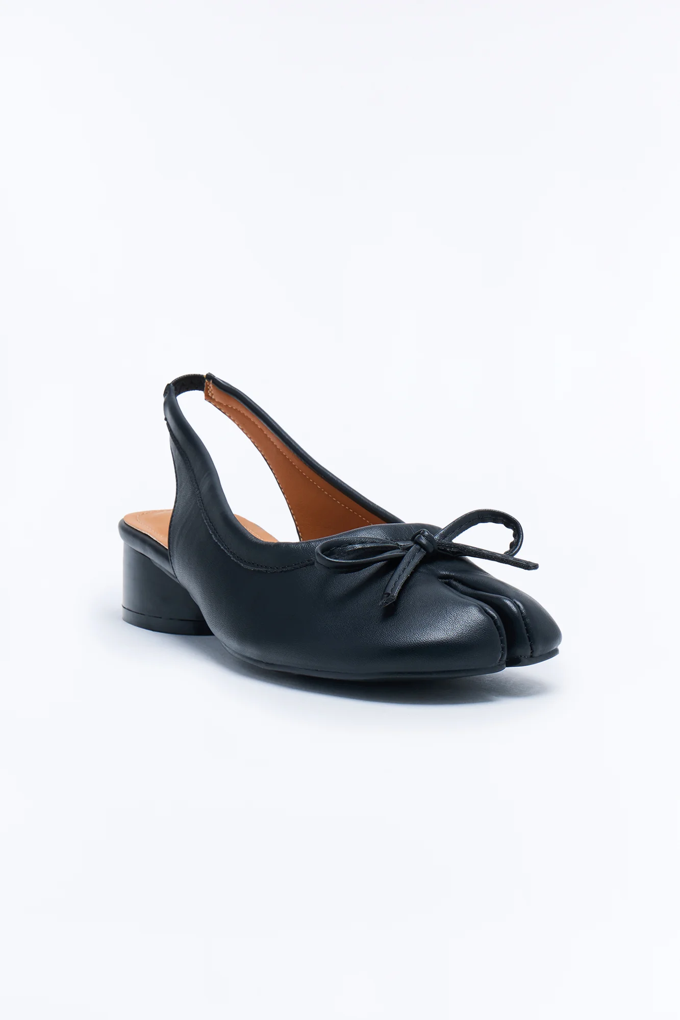 CeeCee Tabi Bow Slingback Flats - Black - Image 2