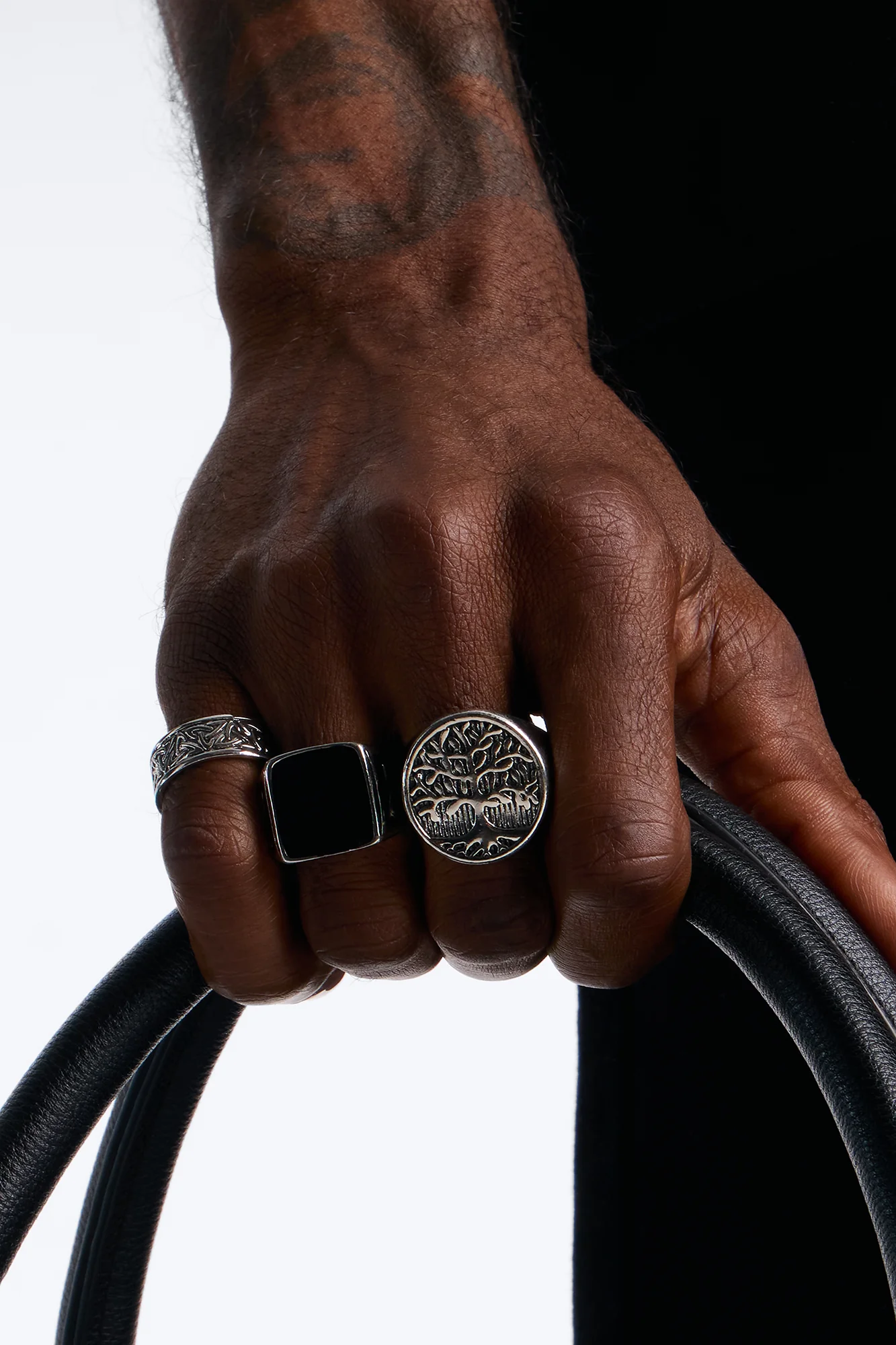 Celtic Night Multi Size Ring Set - Silver