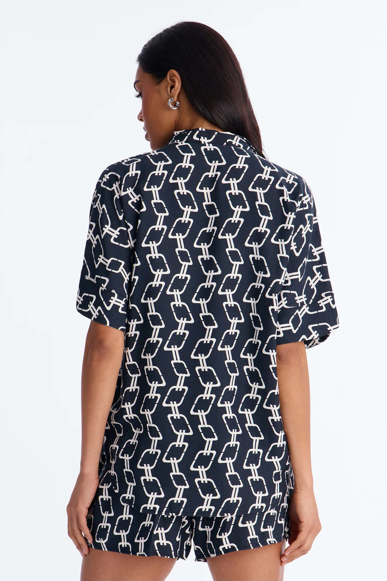 Chain Reaction Short Set - Black/White - Image 5