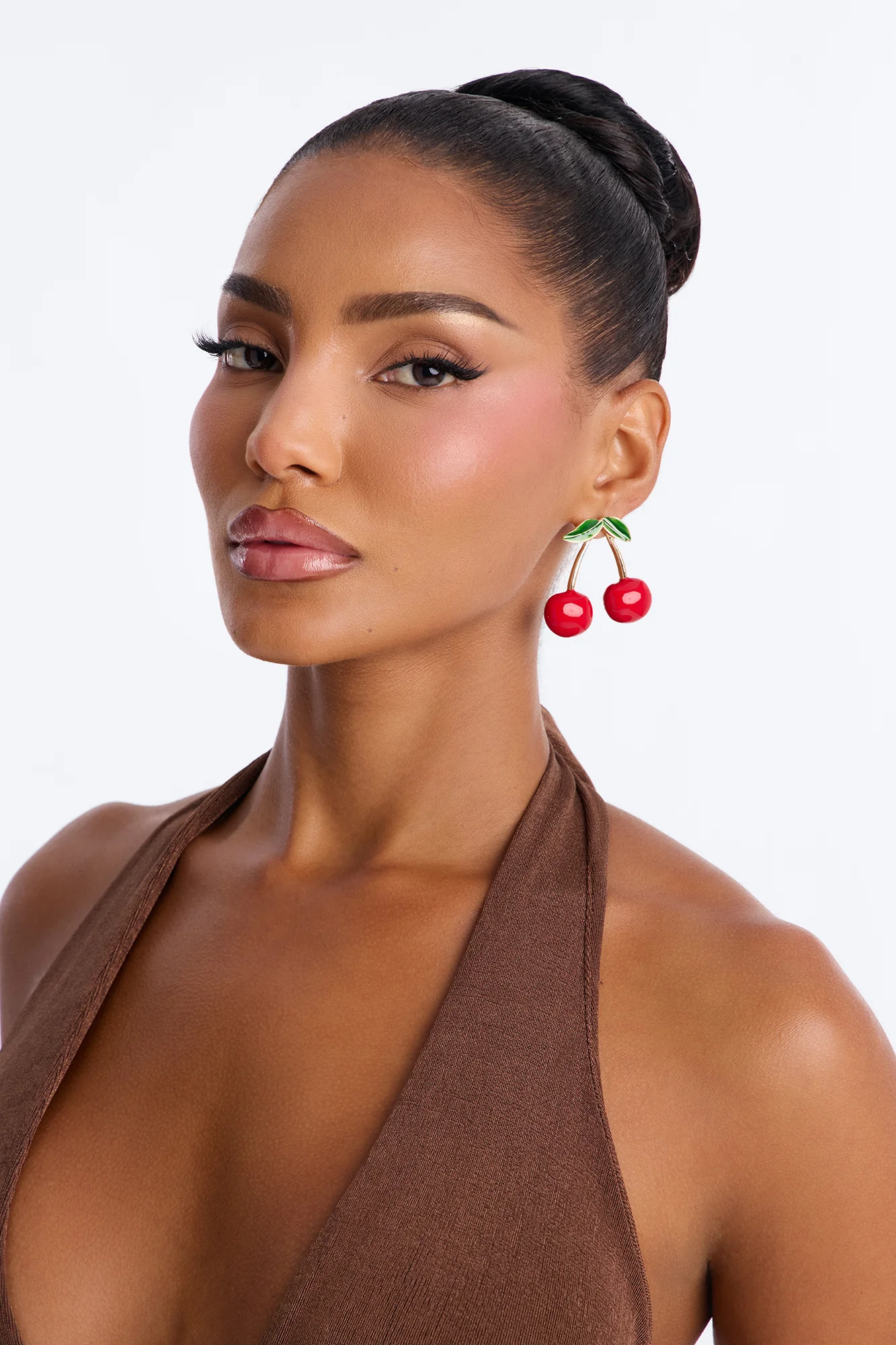 Cherry On Top Drop Earrings - Red - Image 2