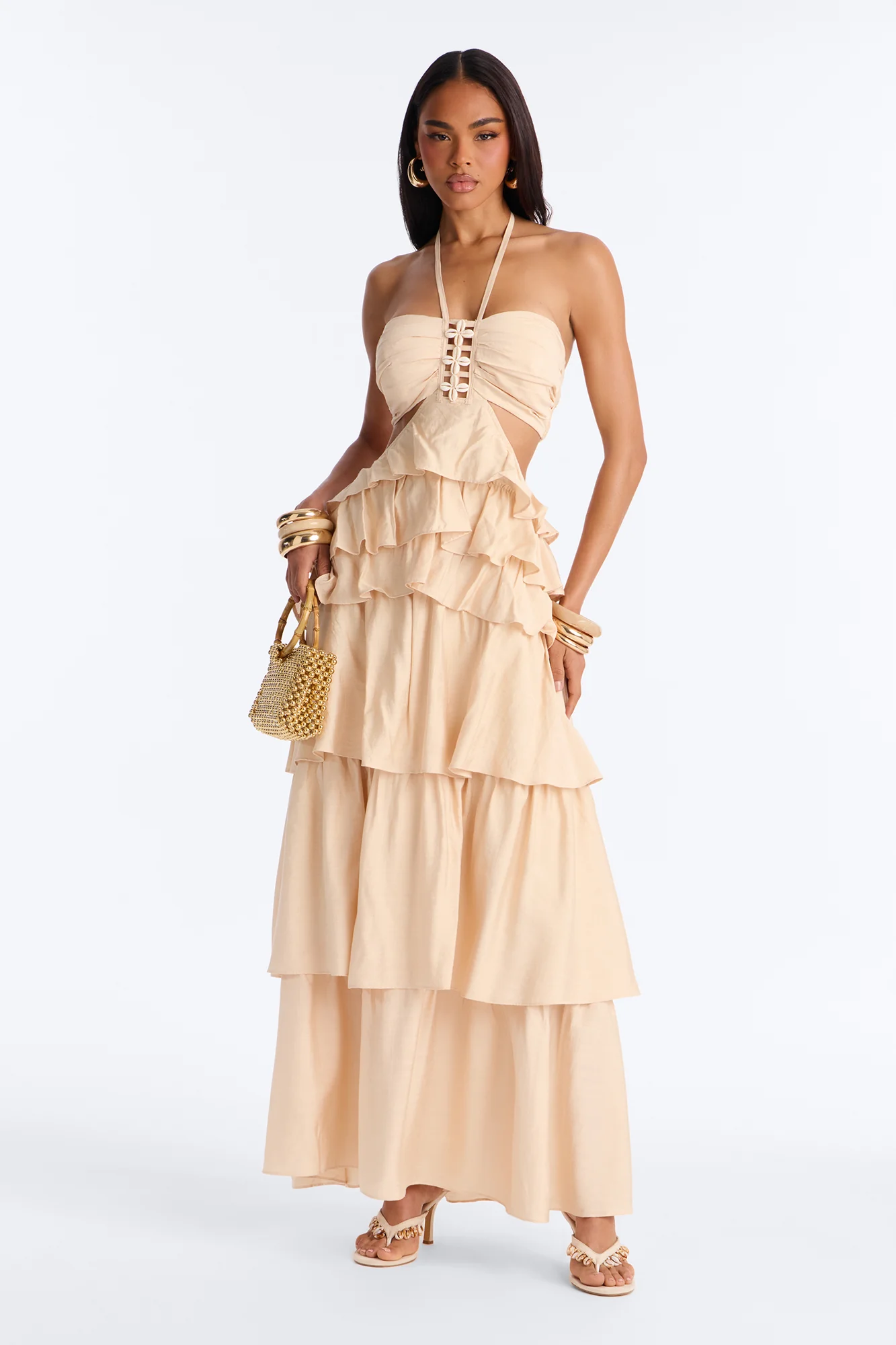 Chic Before Noon Maxi Dress - Oatmeal