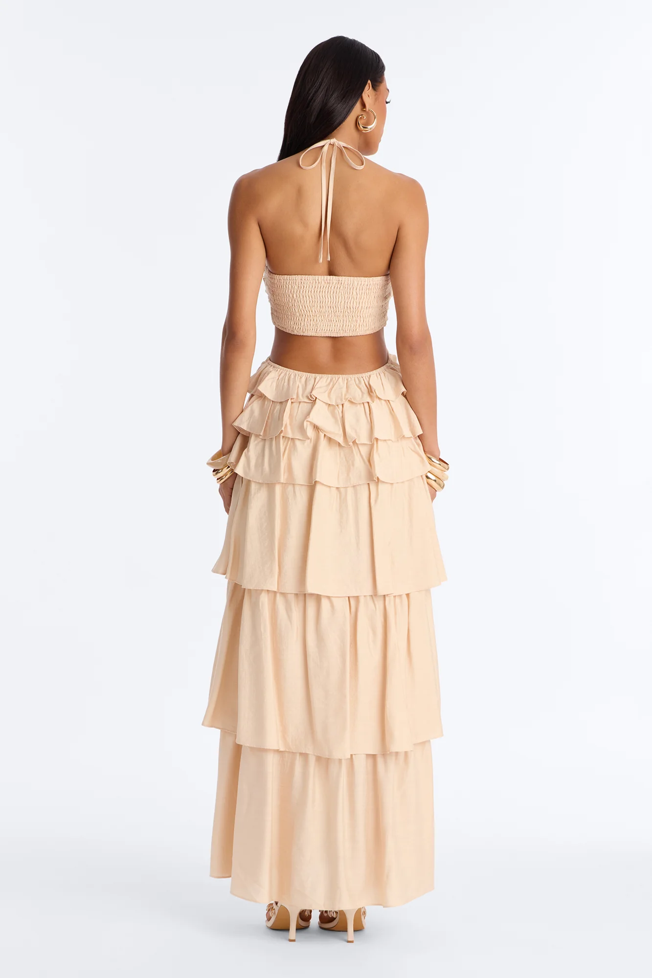 Chic Before Noon Maxi Dress - Oatmeal - Image 4