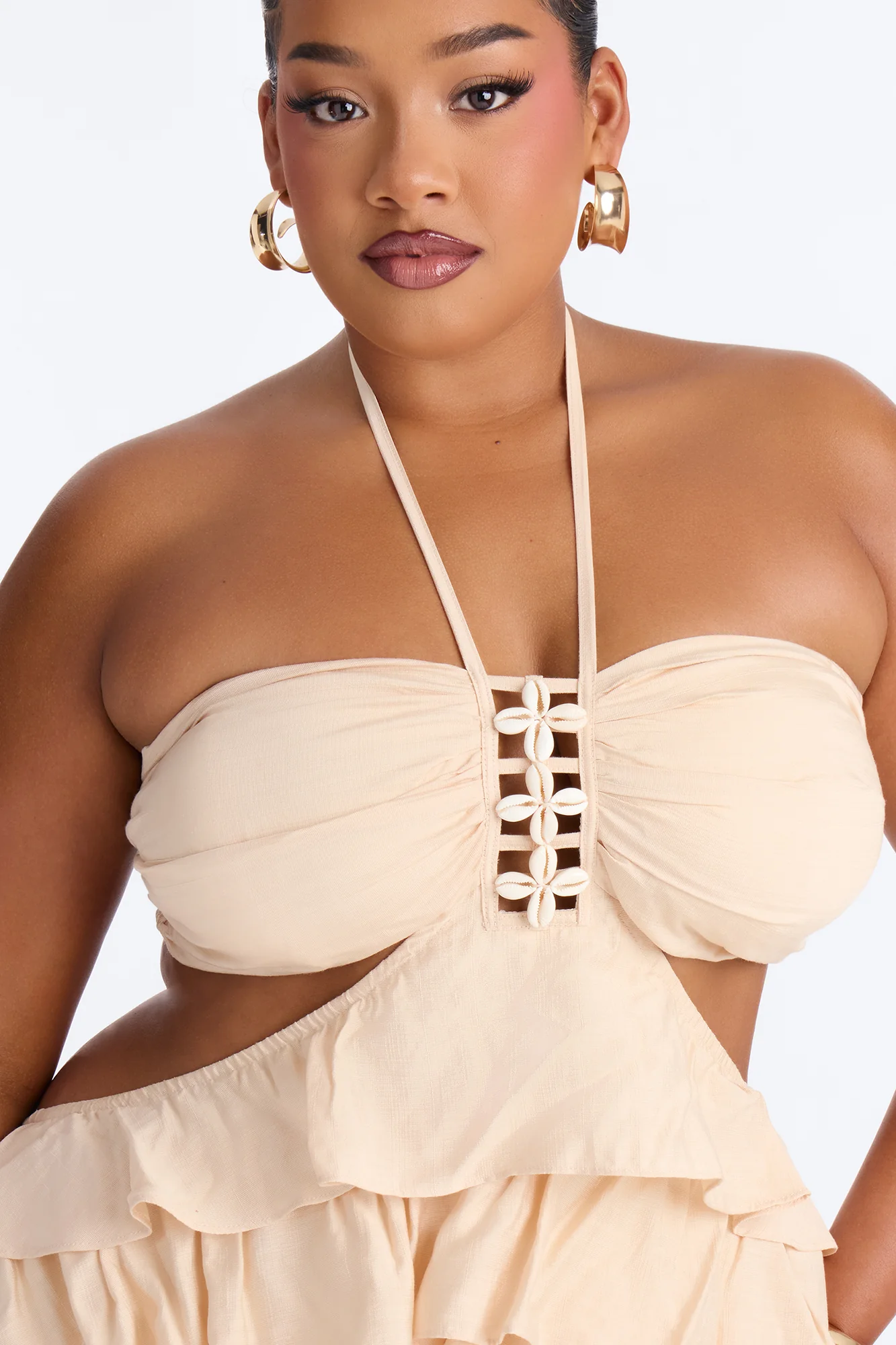 Chic Before Noon Maxi Dress - Oatmeal - Image 6