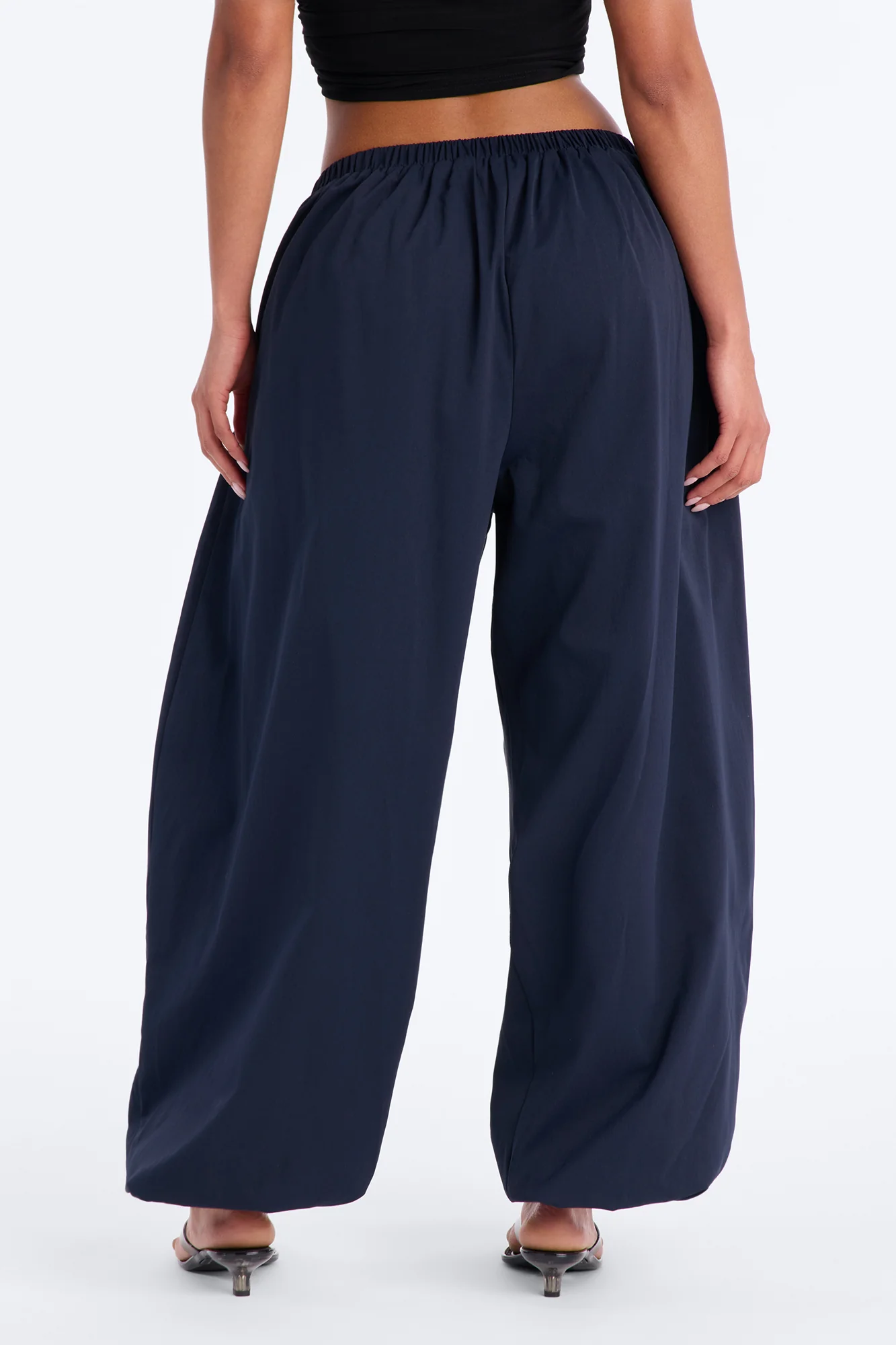 Chill Vibe Balloon Leg Joggers 30″ - Navy - Image 3