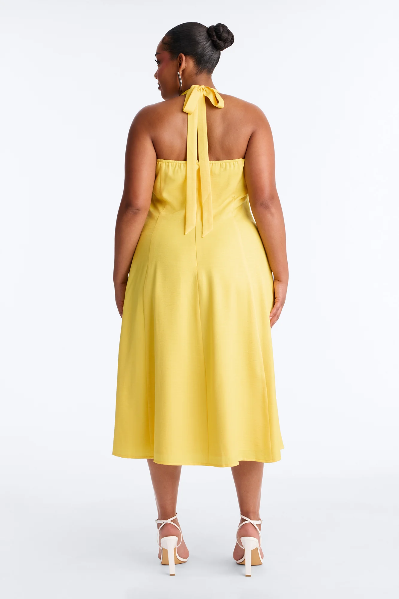 Christine Halter Midi Dress - Yellow - Image 8