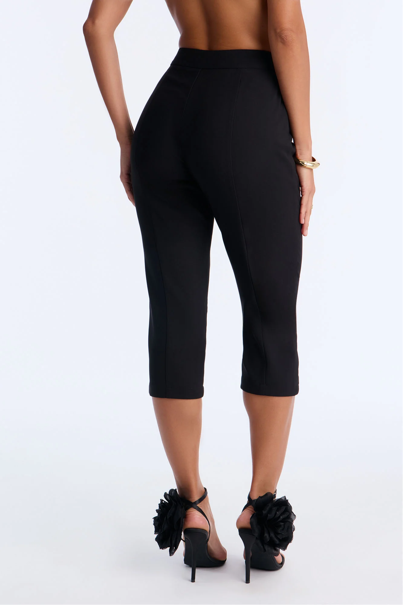 City Affair Blazer Capri Set - Black - Image 6