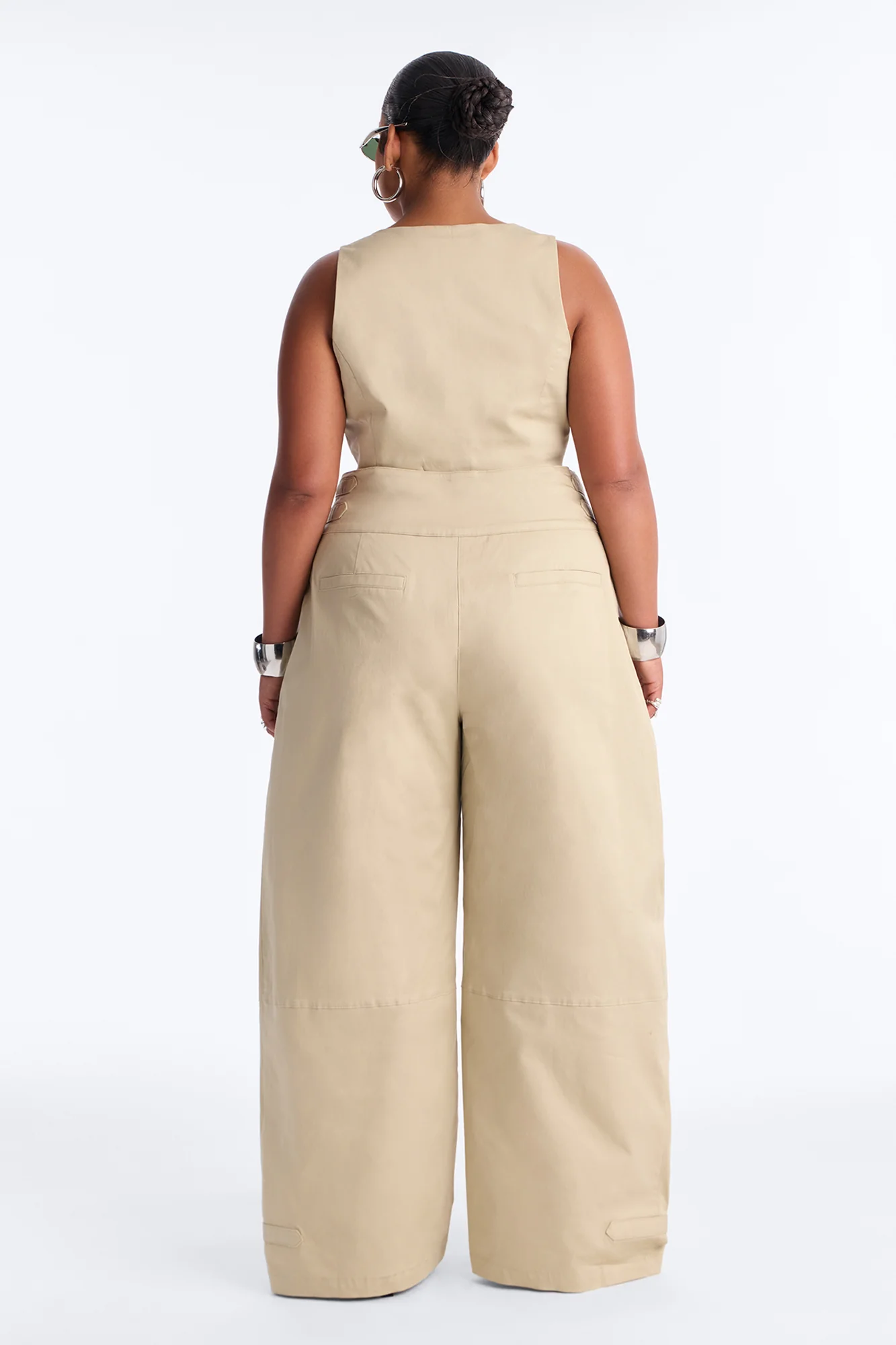 City Girl Twill Pant Set - Tan - Image 8