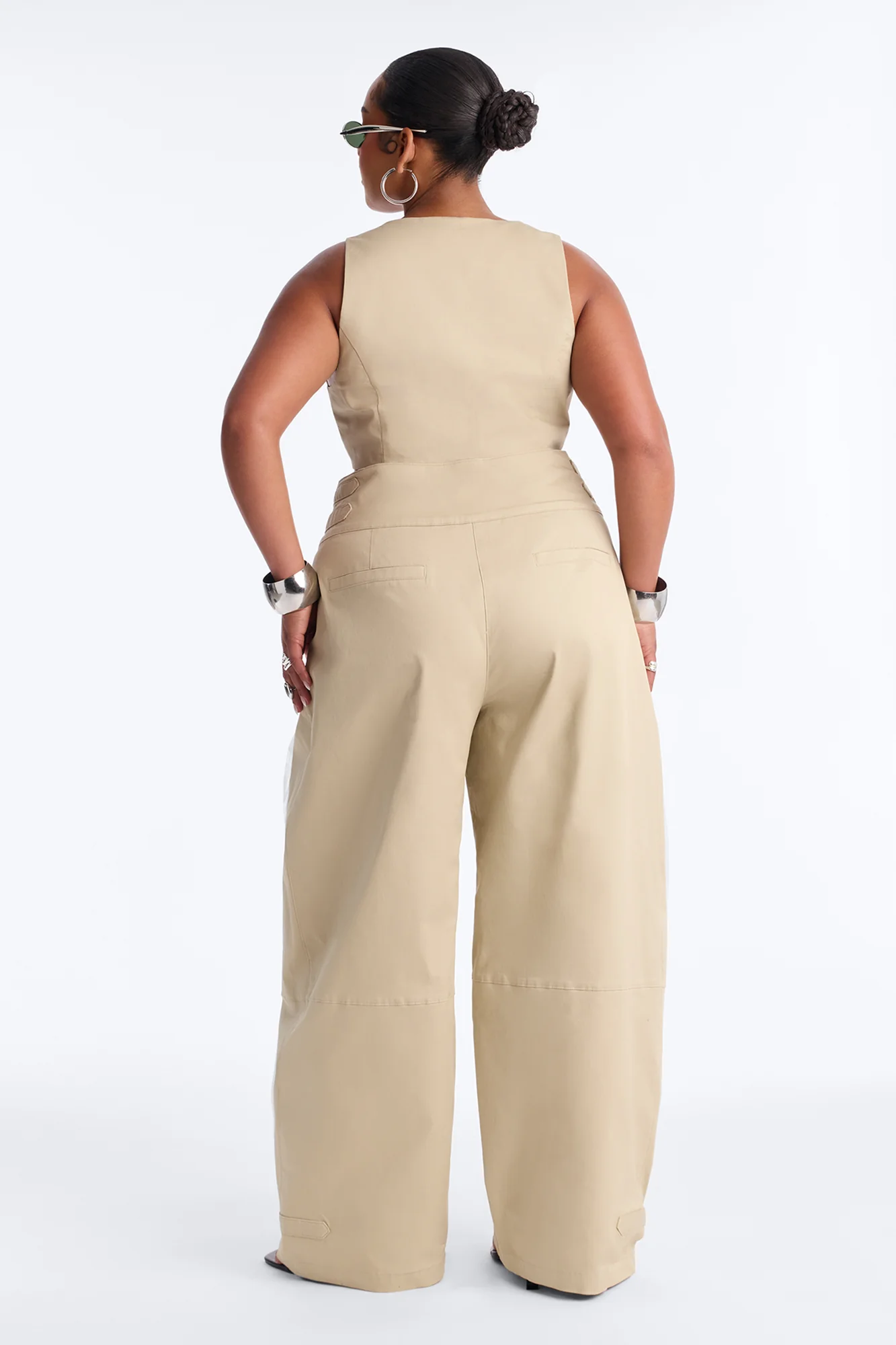 City Girl Twill Pant Set - Tan - Image 9
