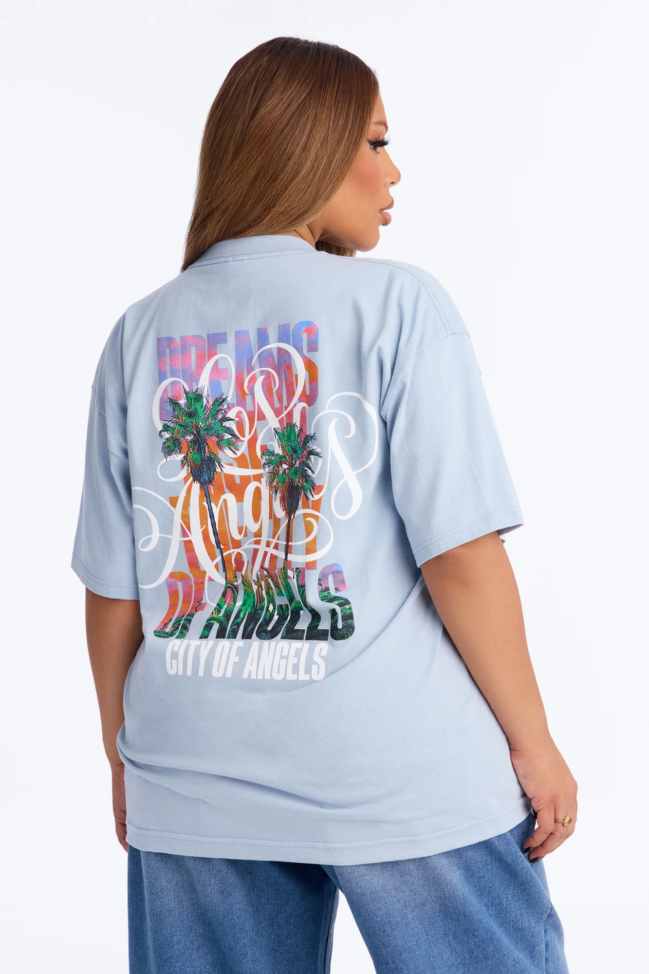 City Of Angles Forever Boxy Tee - Blue - Image 5