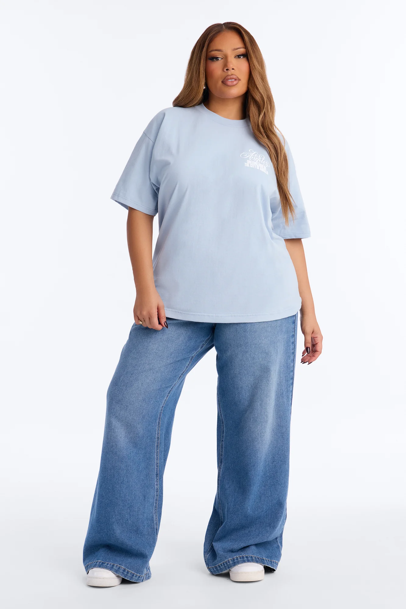 City Of Angles Forever Boxy Tee - Blue - Image 6