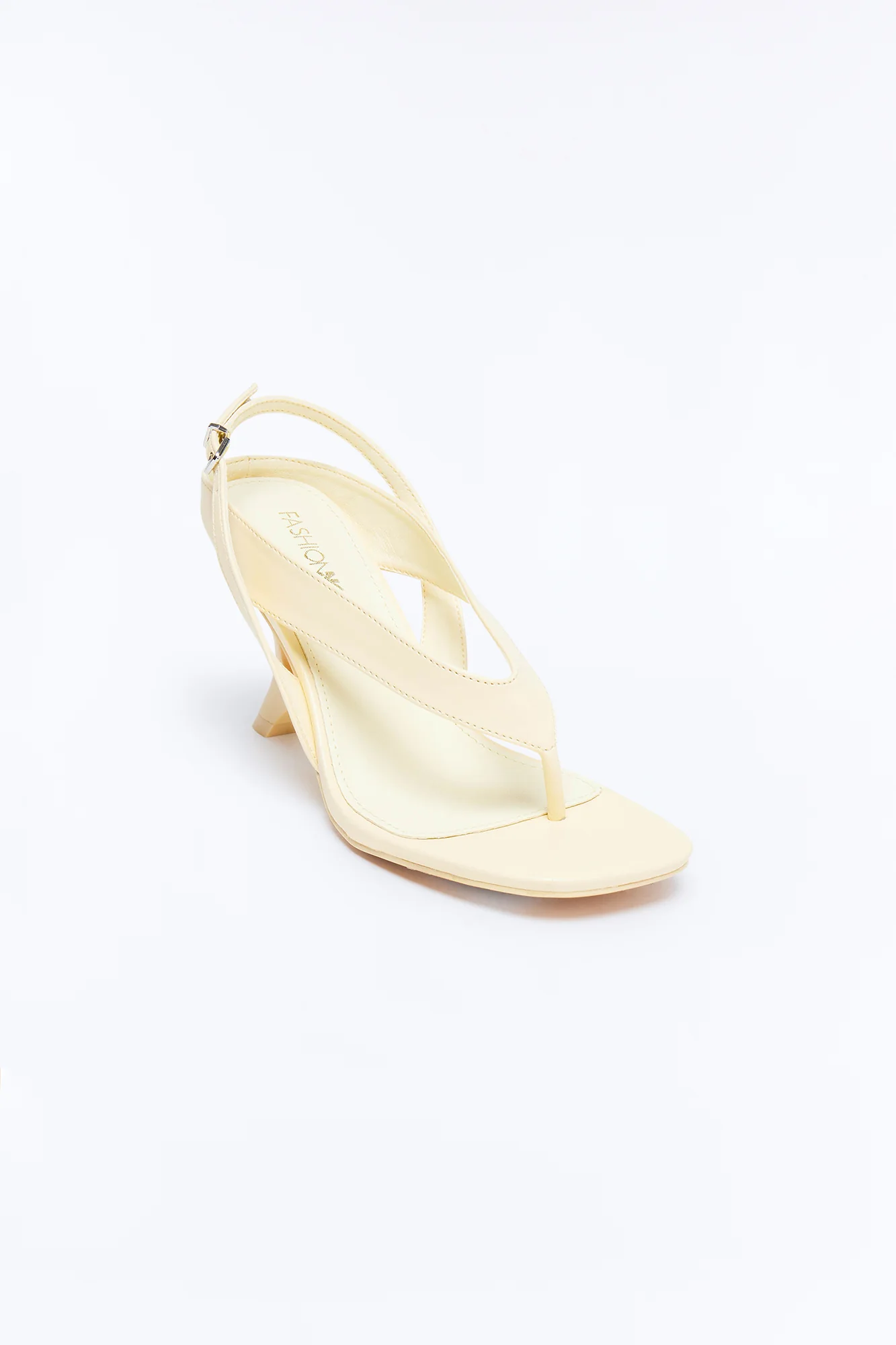 Clarence Novelty Slingback Wedges - Yellow - Image 2