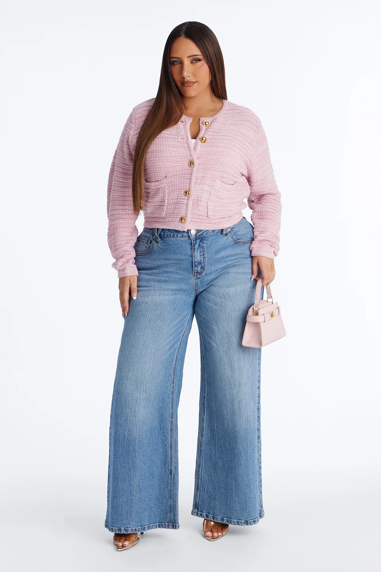 Class Act Cardigan - Pink - Image 6