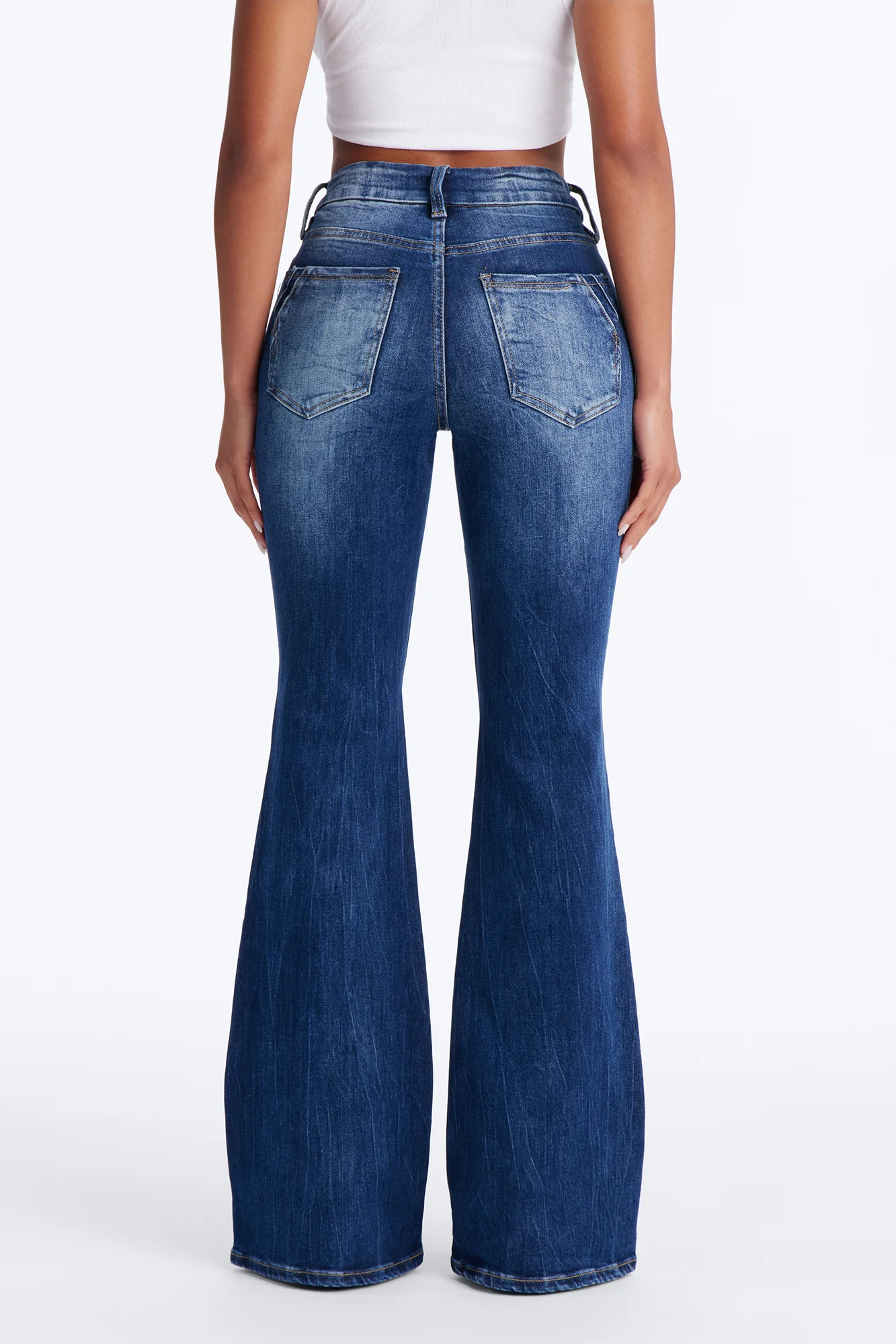 Classic Drift Stretch Flare Jeans - Medium Wash - Image 4