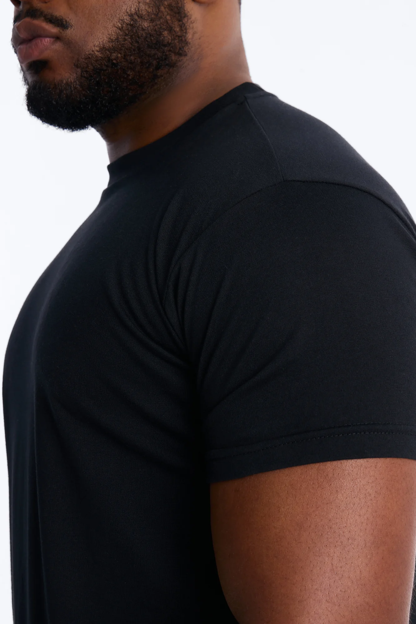 Classic Muscle Fit Tee - Black - Image 6